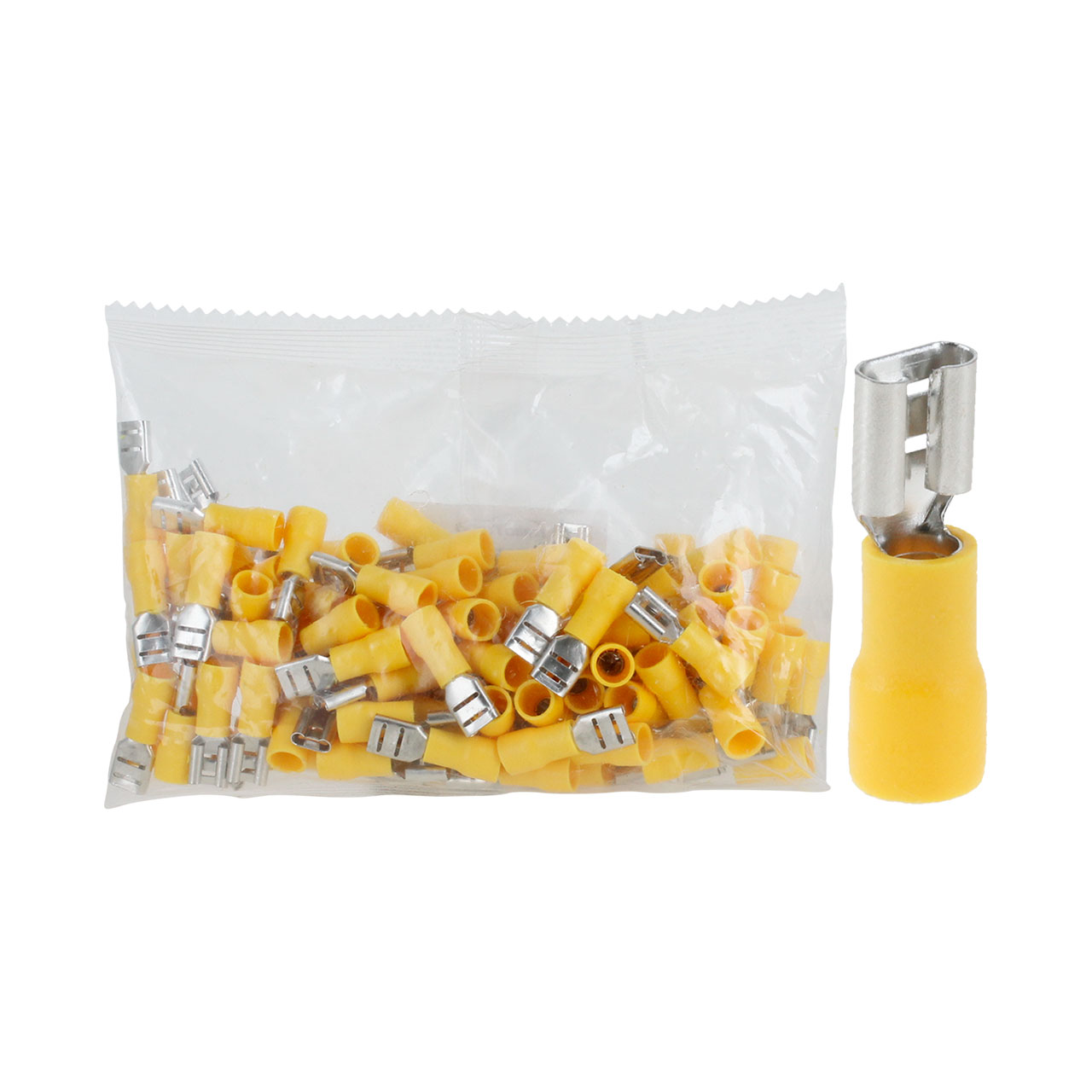 Paquete 100 Terminales Instalacion Enchufe Hembra Aislada