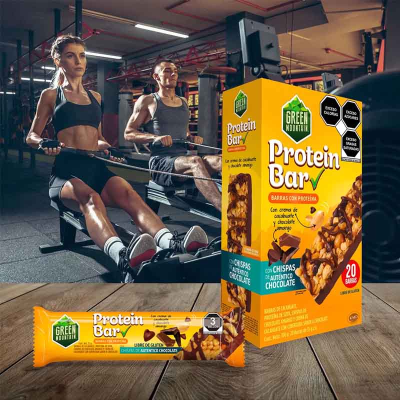 Green Mountain Barras de Proteína 20 pzas de 35 g