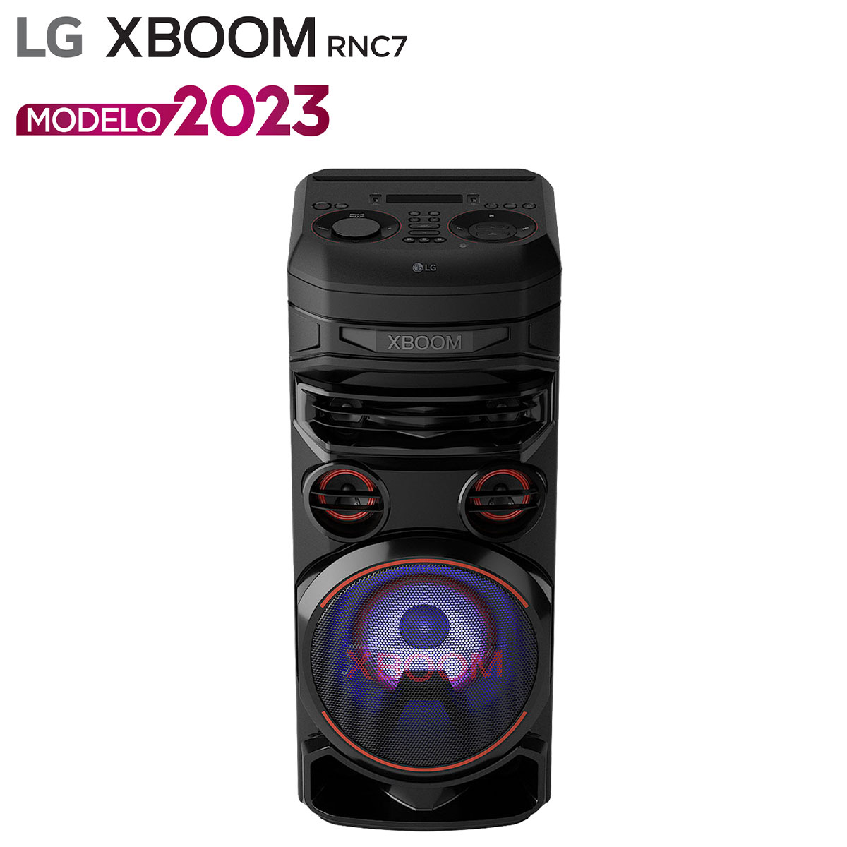 Torre de sonido Super Bass Bost LG XBOOM RNC7 Bluetooth y 5 Bocinas de 3 vías