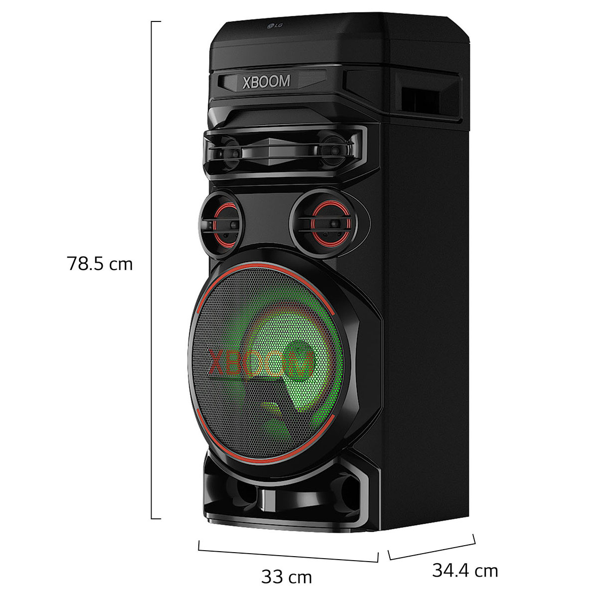 Torre de sonido Super Bass Bost LG XBOOM RNC7 Bluetooth y 5 Bocinas de 3 vías