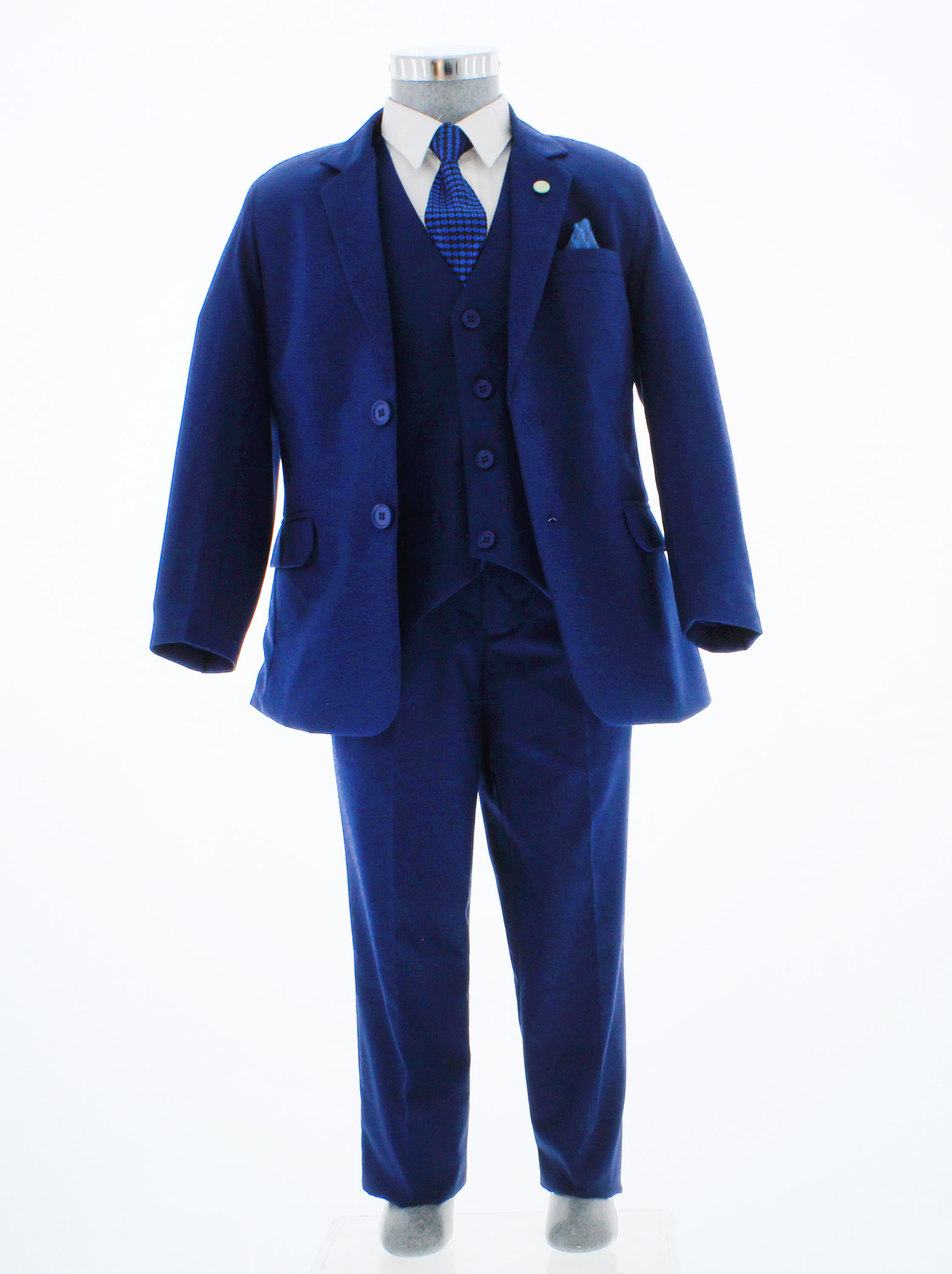 Traje de Niño Tres Piezas Color Azul 2 a 18 Años.