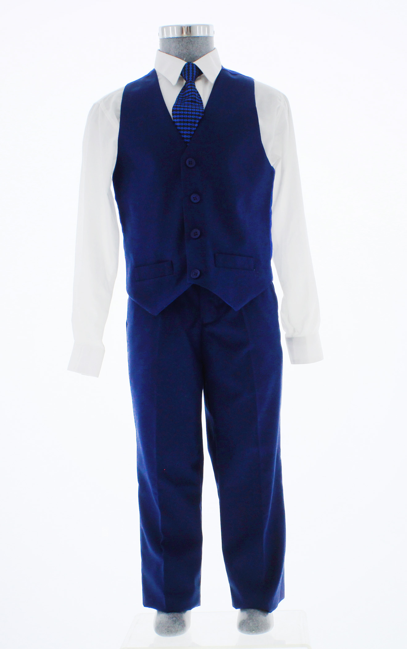 Traje de Niño Tres Piezas Color Azul 2 a 18 Años.