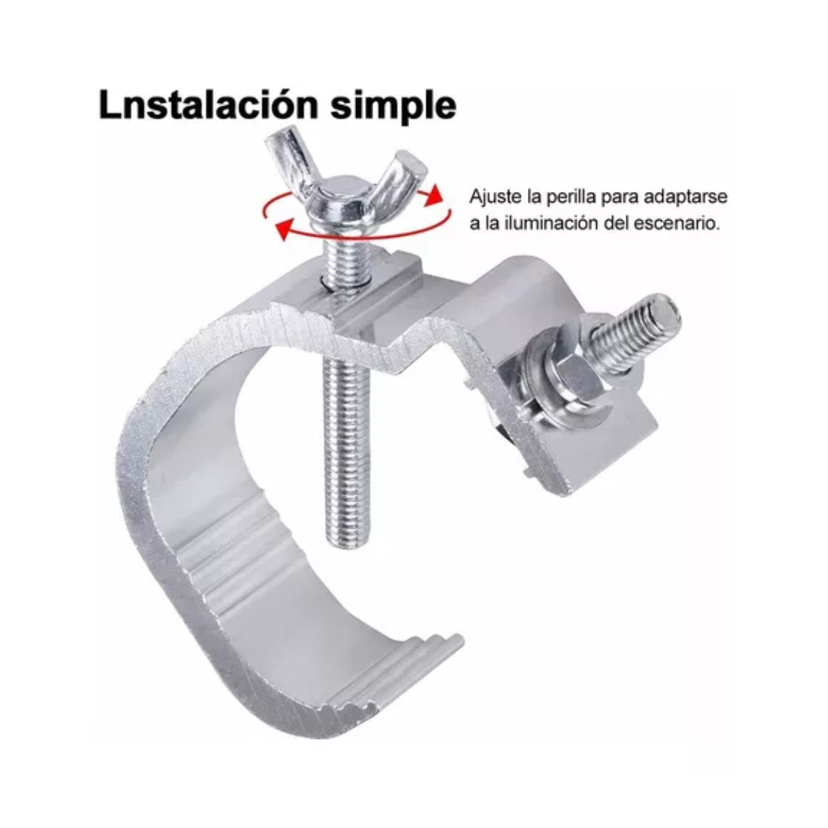 4 Piezas Clamps Kit Gancho Para Luces Aluminio De Escenario