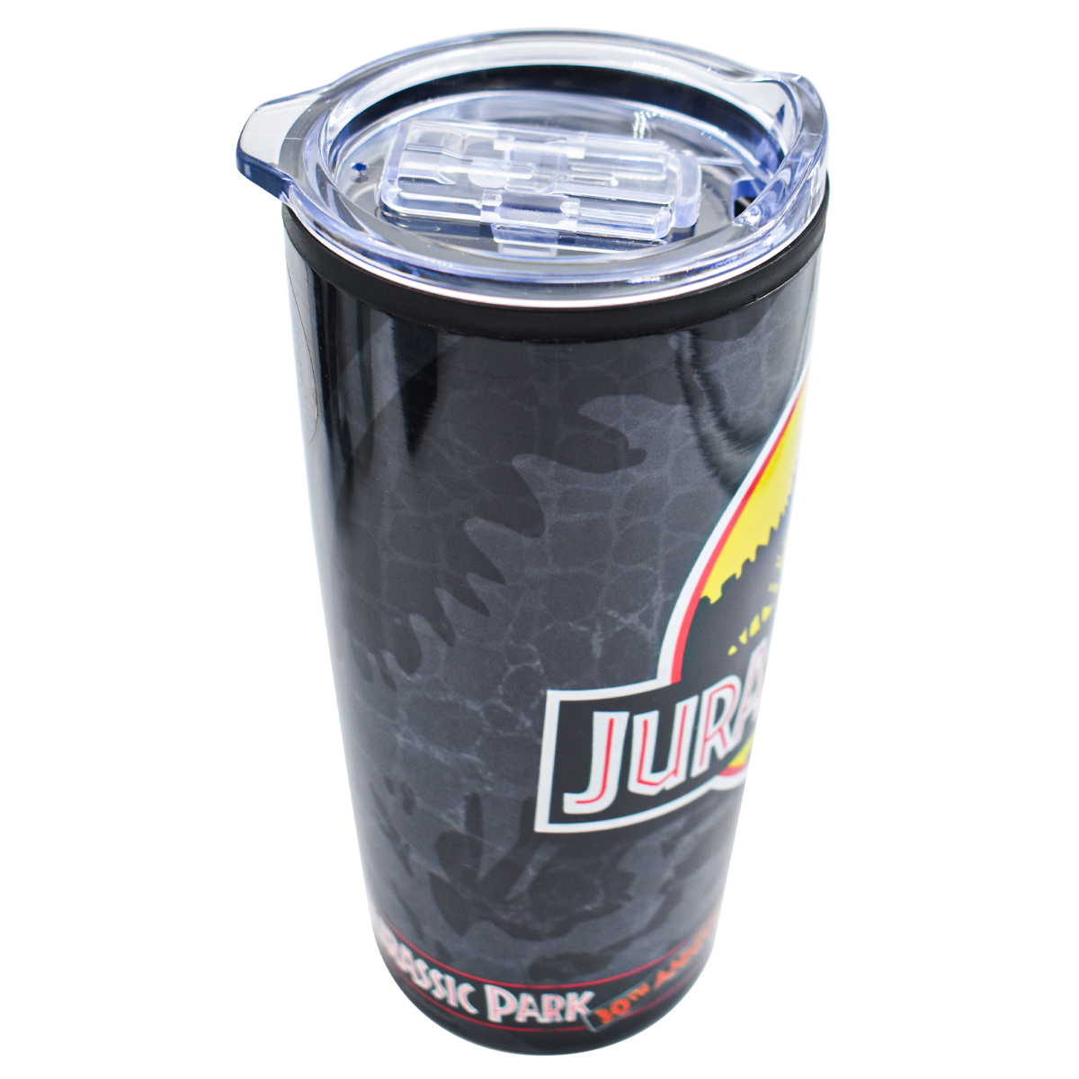 Fun Kids 2415-4071 Termo Doble Negro Pared Acero Inoxidable Jurassic Park 30 Aniversario 450ml