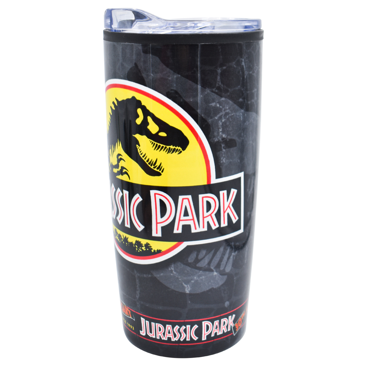 Fun Kids 2415-4071 Termo Doble Negro Pared Acero Inoxidable Jurassic Park 30 Aniversario 450ml