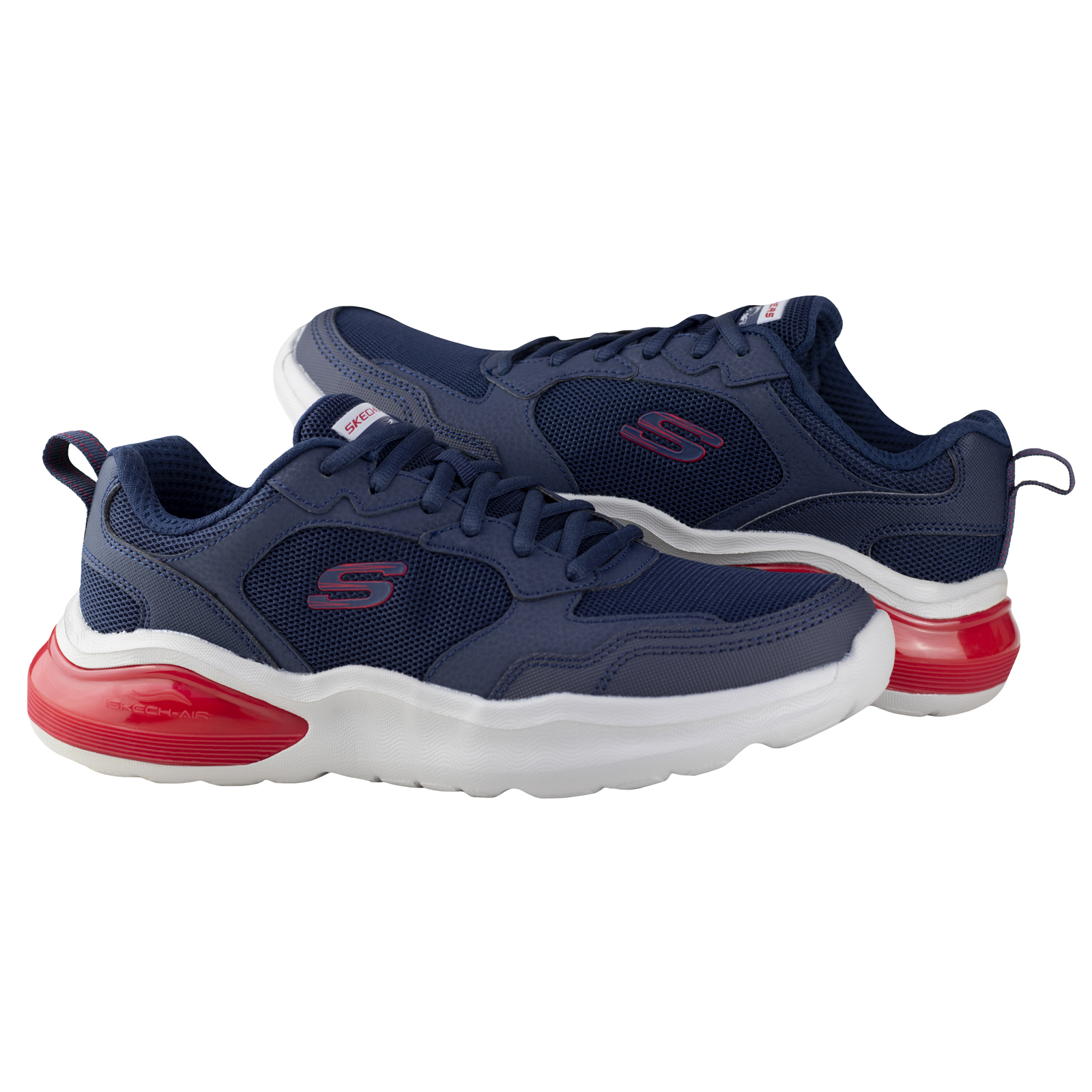 Zapatillas Deportivas Caminar Hombre Skechers 232522_RDBK Rojos con  Cordones