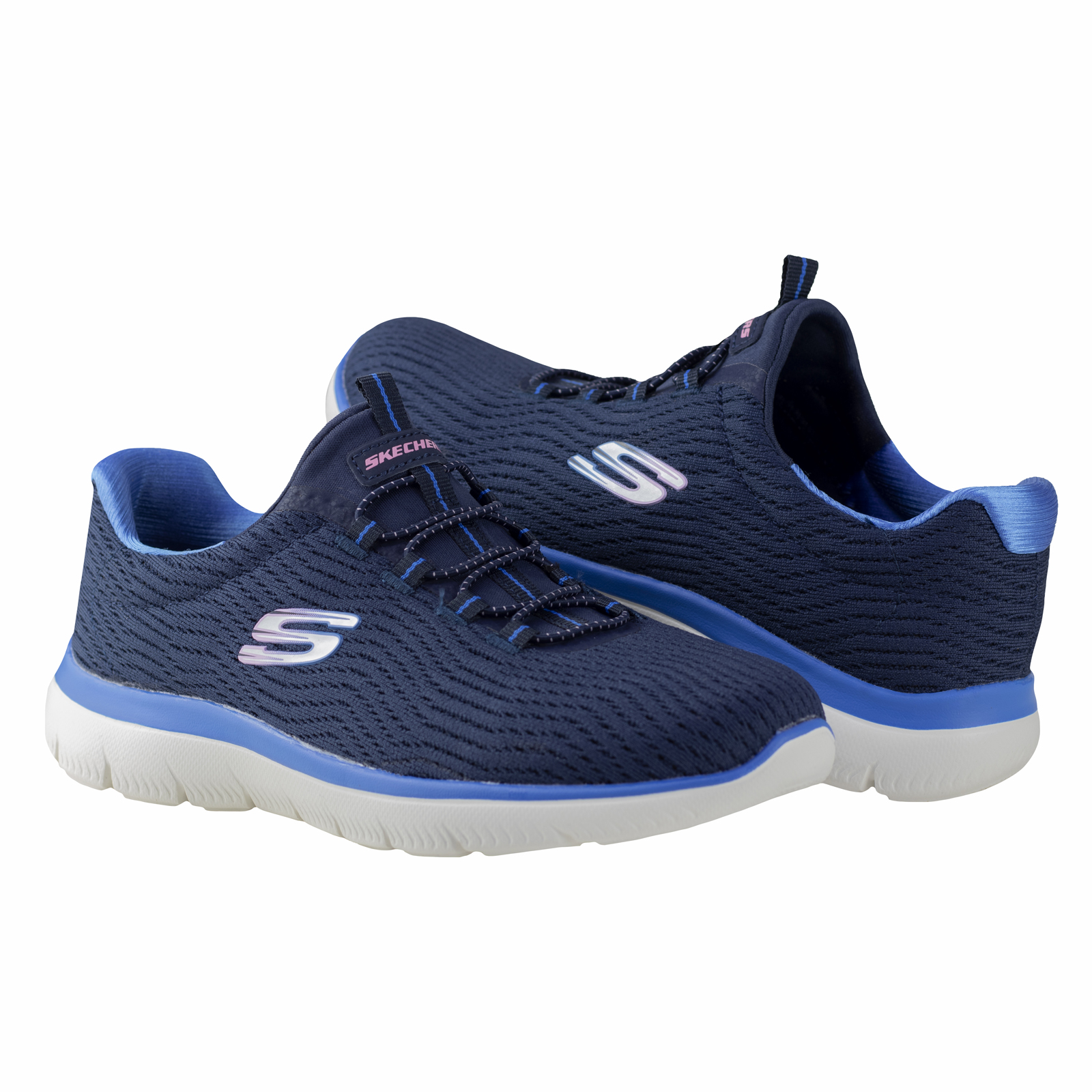 Tenis Skechers Original Mujer Memory Foam 149538 Marino Azul