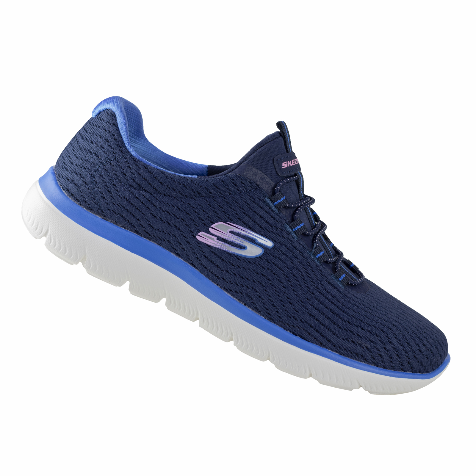 Tenis Skechers Original Mujer Memory Foam 149538 Marino Azul