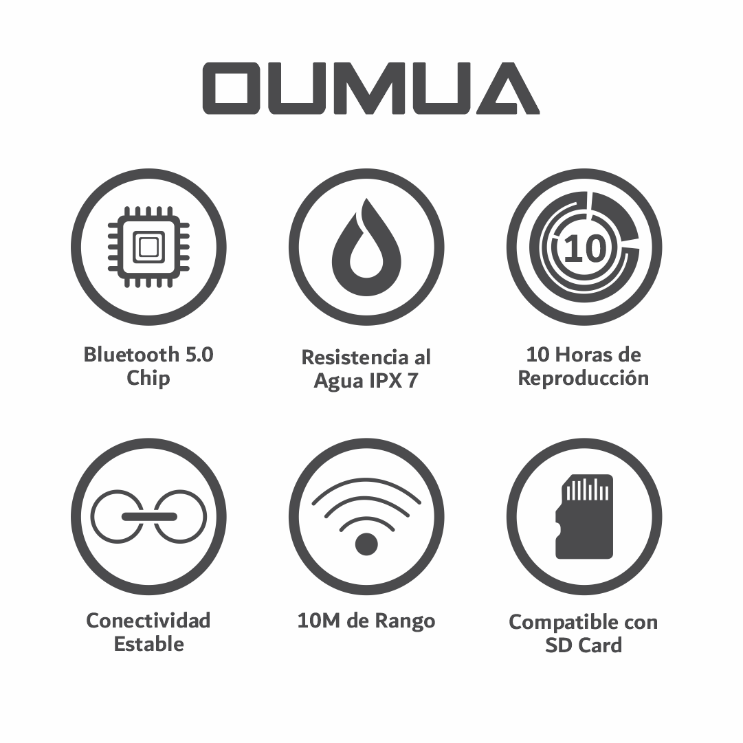 Bocina BT Speaker Aliencraft OUMUA BLACK