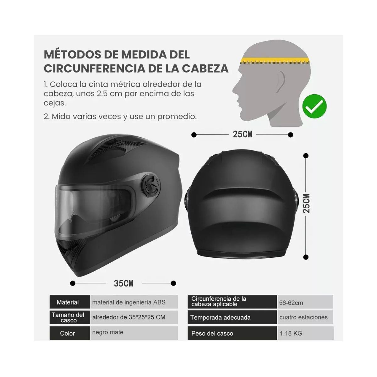 Nuevo Casco Motocicleta Cara Completa Profesional Doble Capa