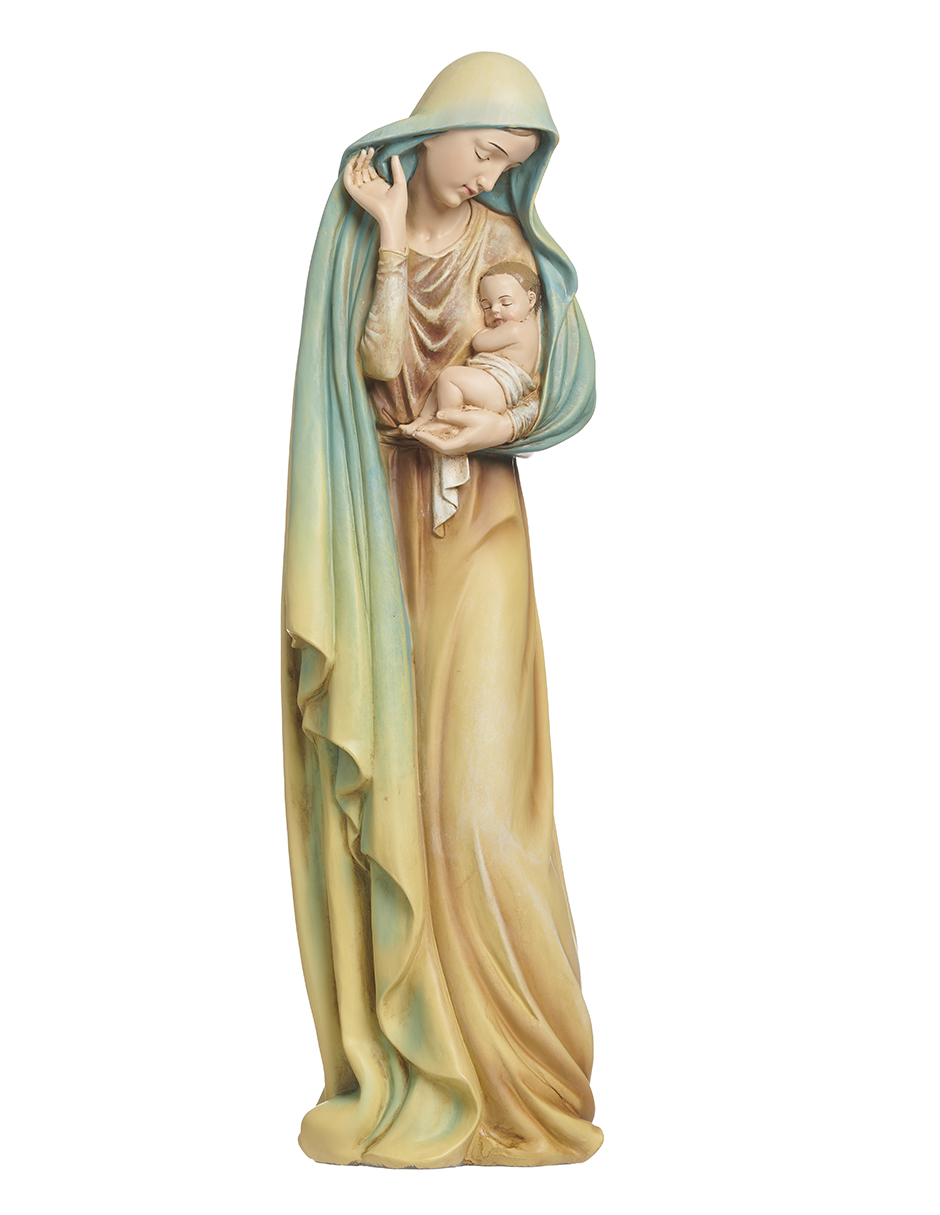 Virgen Manto Azul 45cm