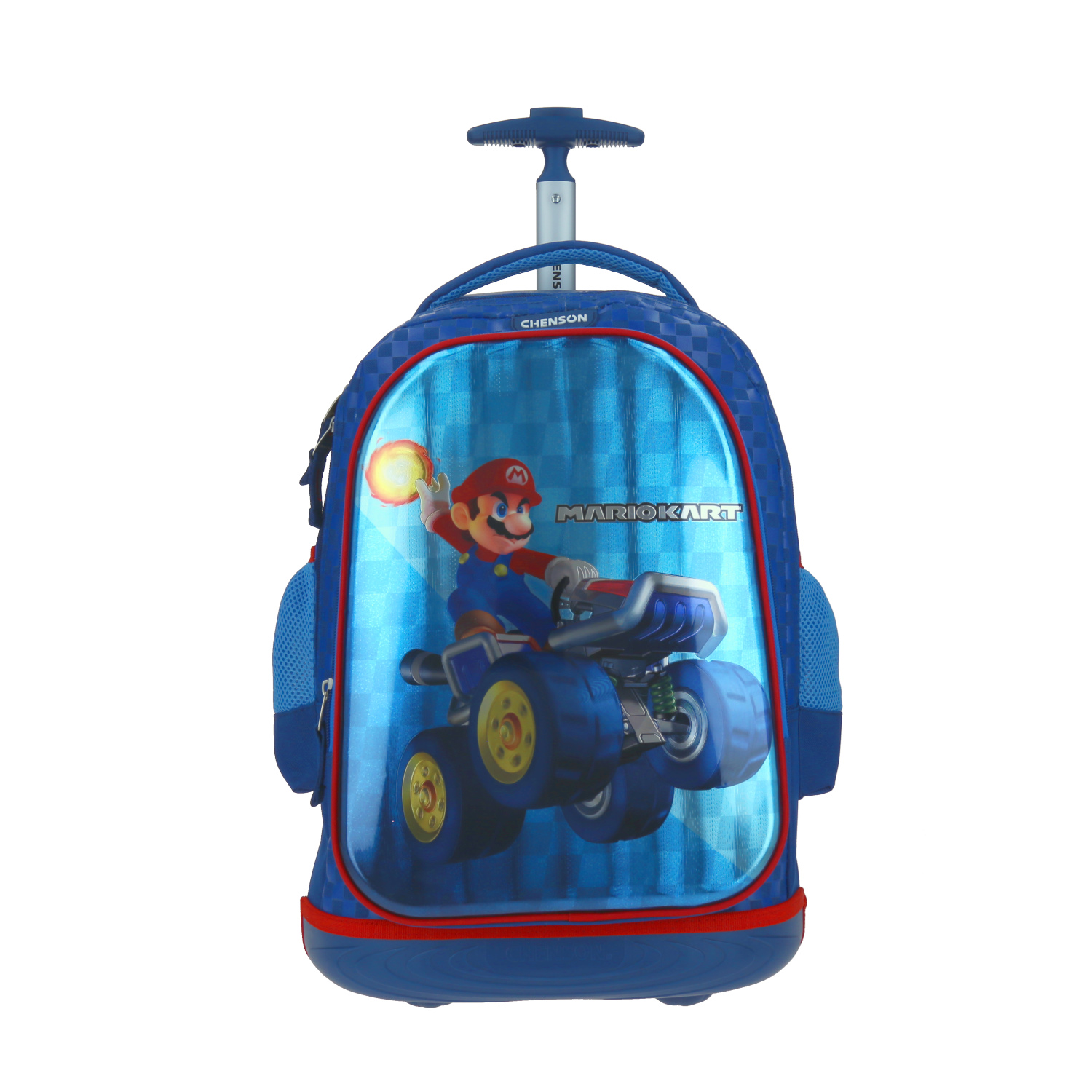 Mochila Escolar Grande Chenson con Baston y Ruedas con Luz Mario Bros Kart MB65720-9 Markt