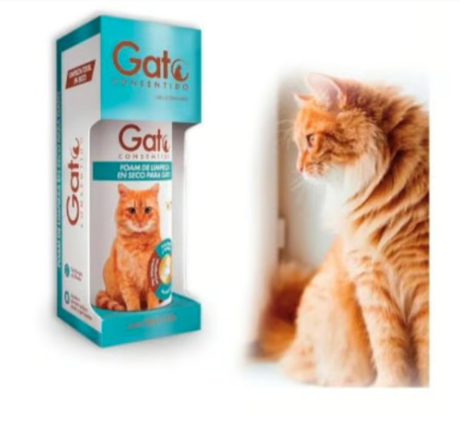Foam De Limpieza Gato Consentido En Seco 150 Ml