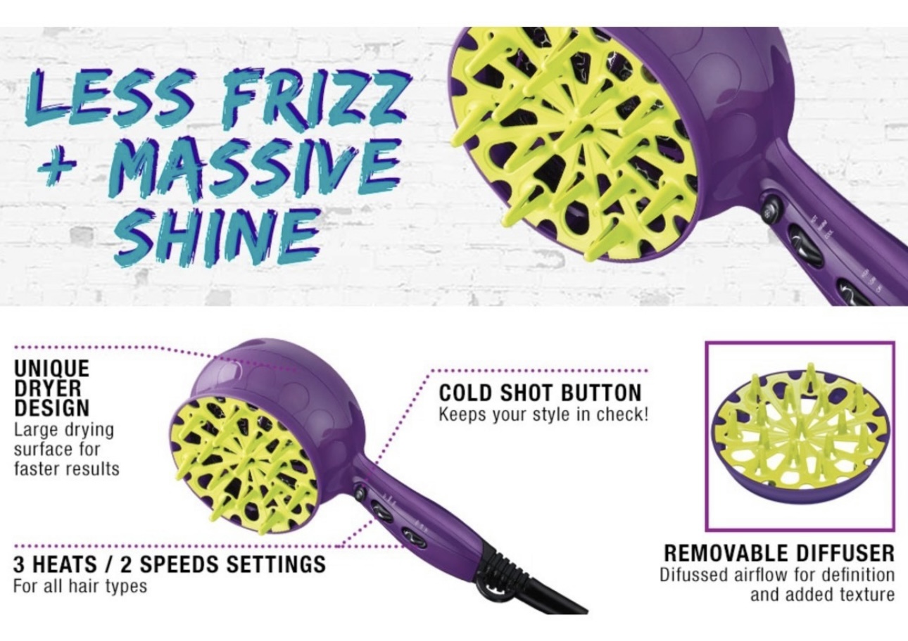 Bed Head Curls Secador De Pelo Difusor Para Cabello Chino