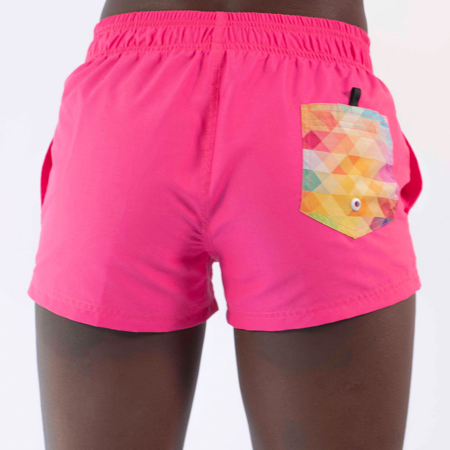 Short de Playa Mujer Rosa Neón