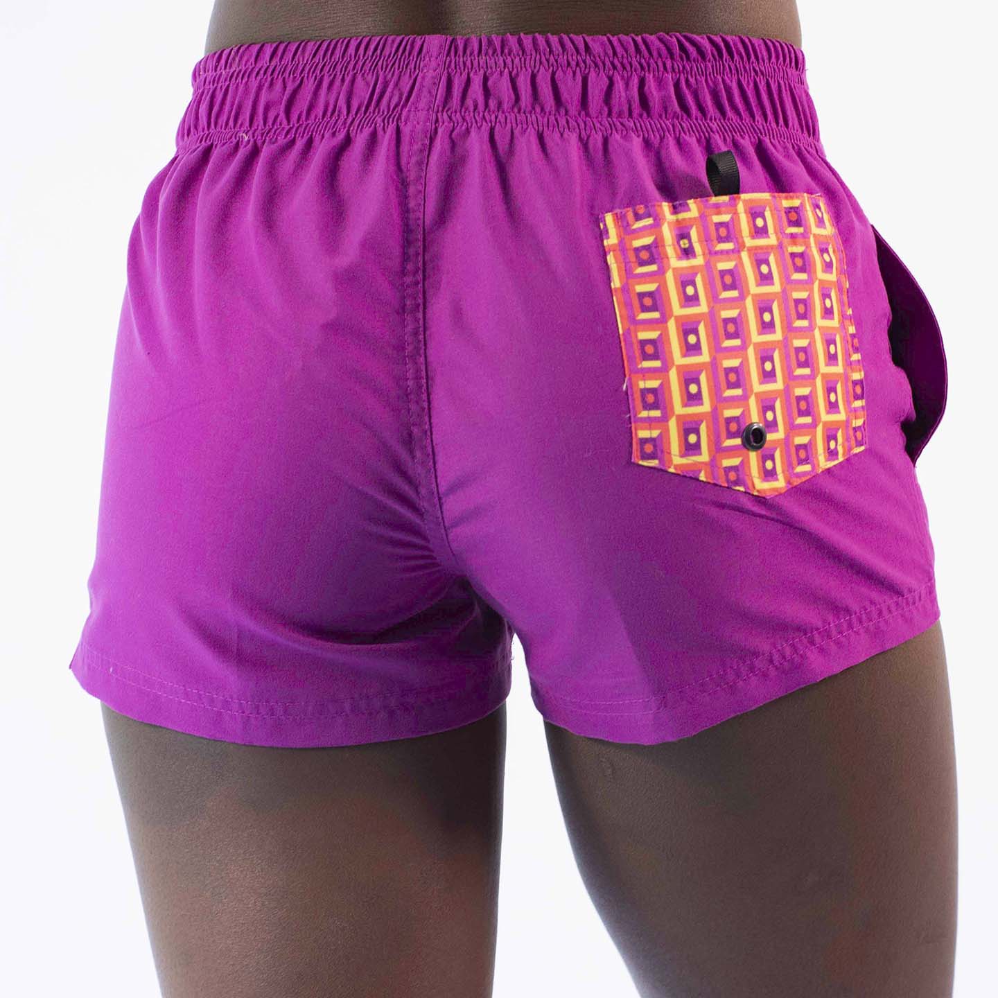 Short morado online mujer