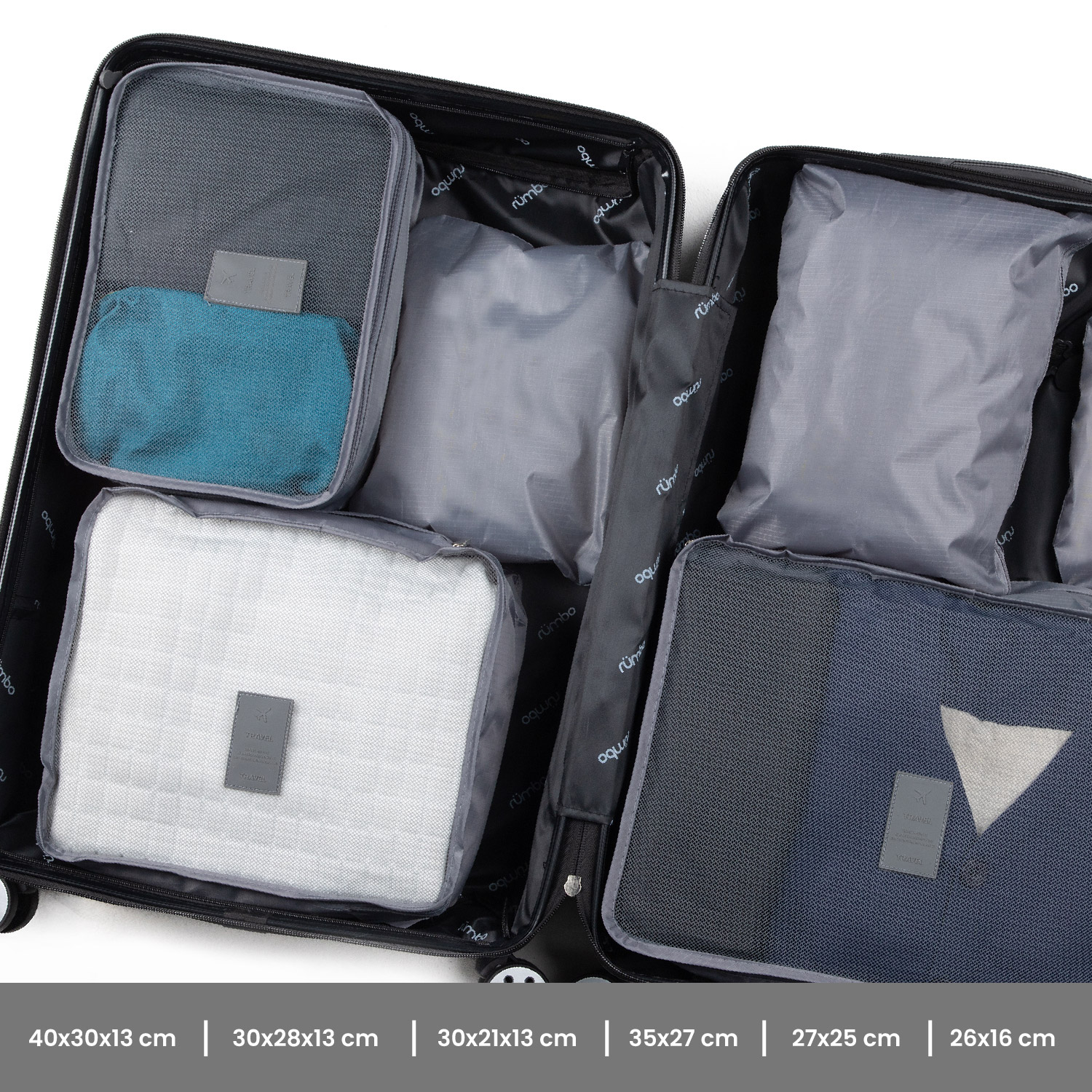 Juego 3 Maletas de Viaje Rigidas Ruedas 360 Bolsas De Viaje 1 Gris Plata