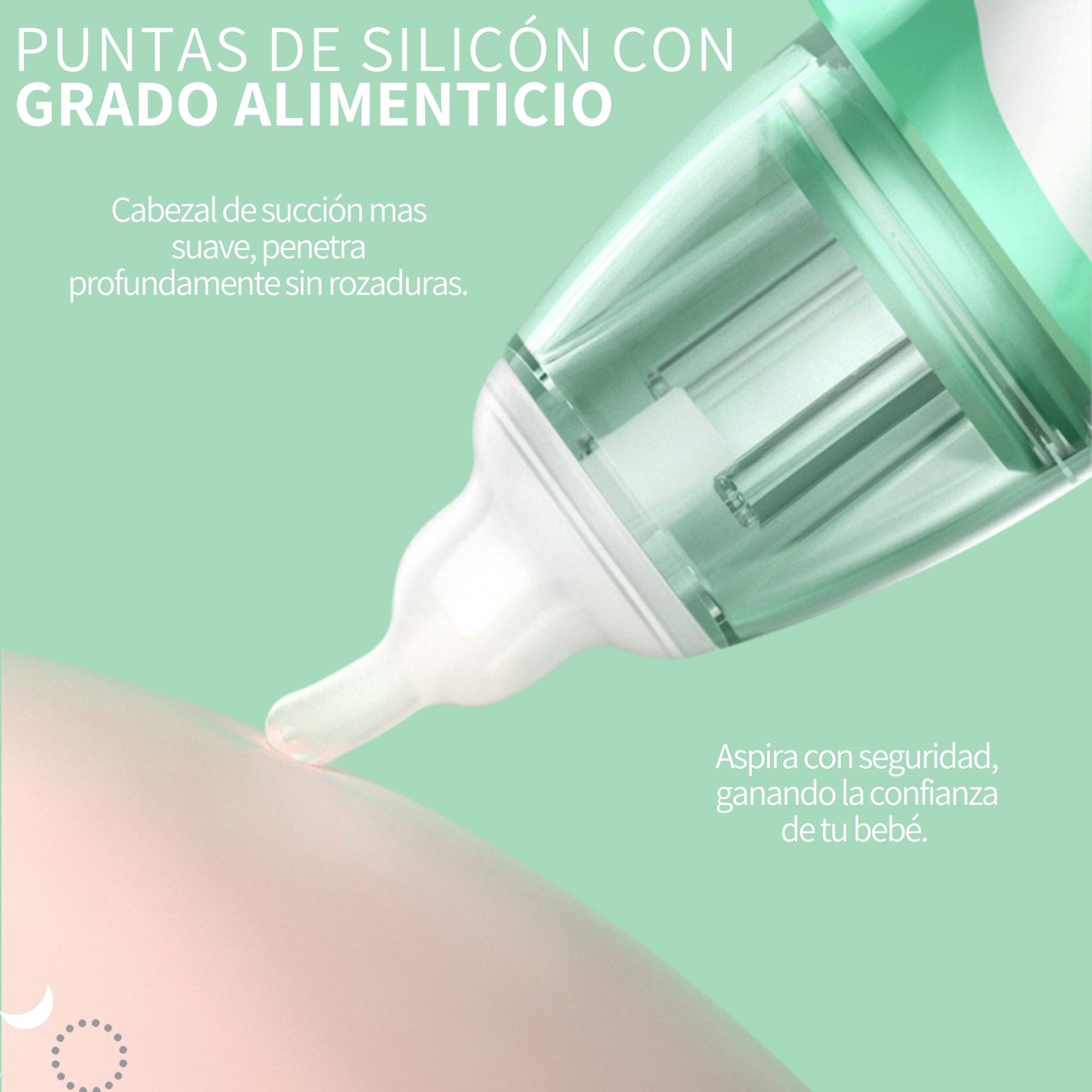 Aspirador Nasal Para Bebe Limpiador Electrico Usb Recargable