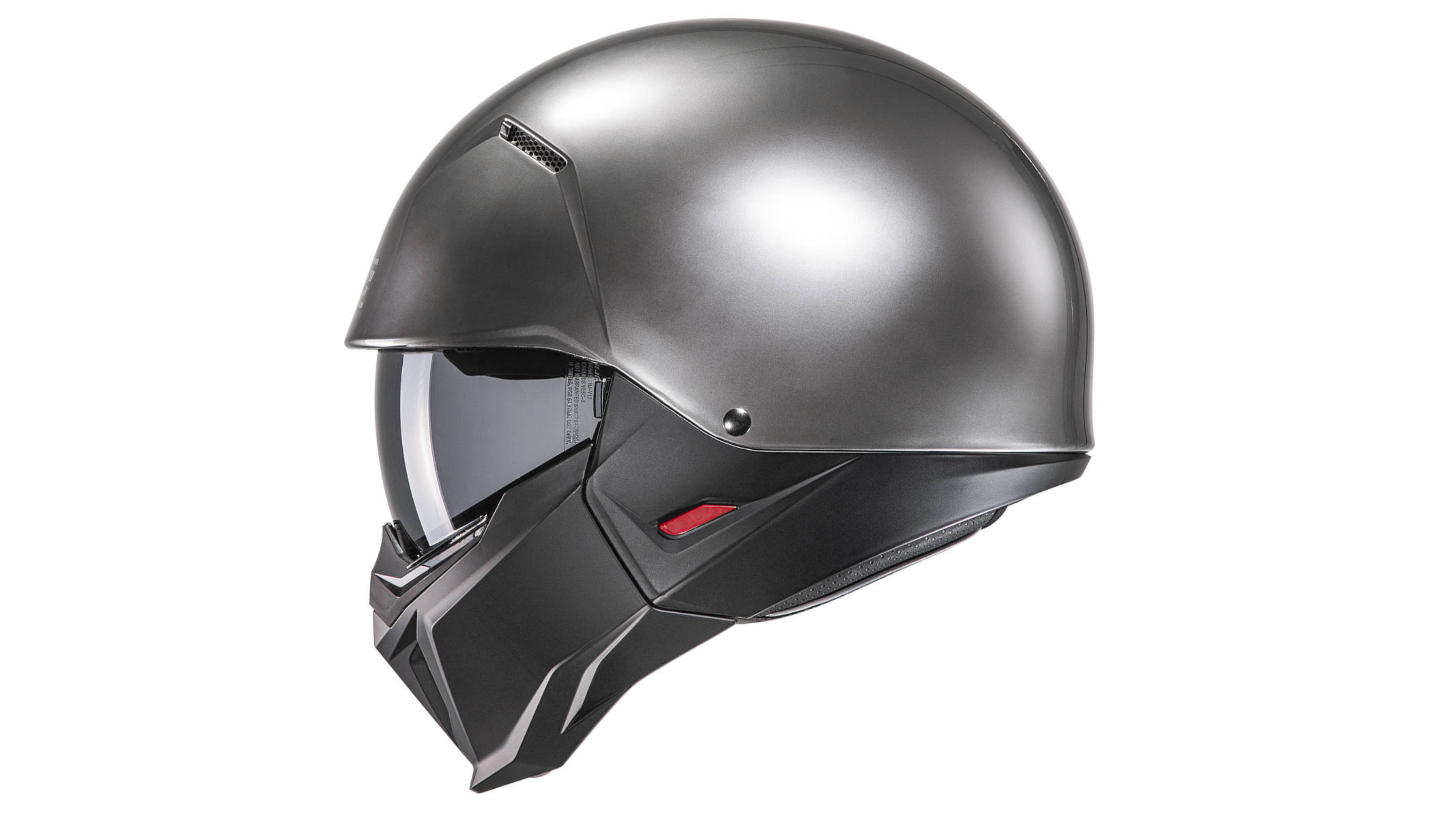 CASCO HJC I20 HYPER SILVER MODULAR PARA MOTO CERTIFICADO ECE R22-06