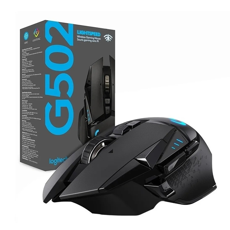 Mouse Logitech G502 Lightspeed Inalámbrico Gaming.