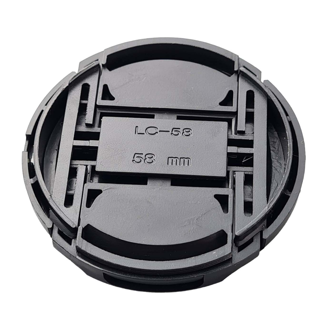 Tapa de 58mm para Canon Lente 18-55mm 55-250mm 70-300mm Cámara EOS Rebel