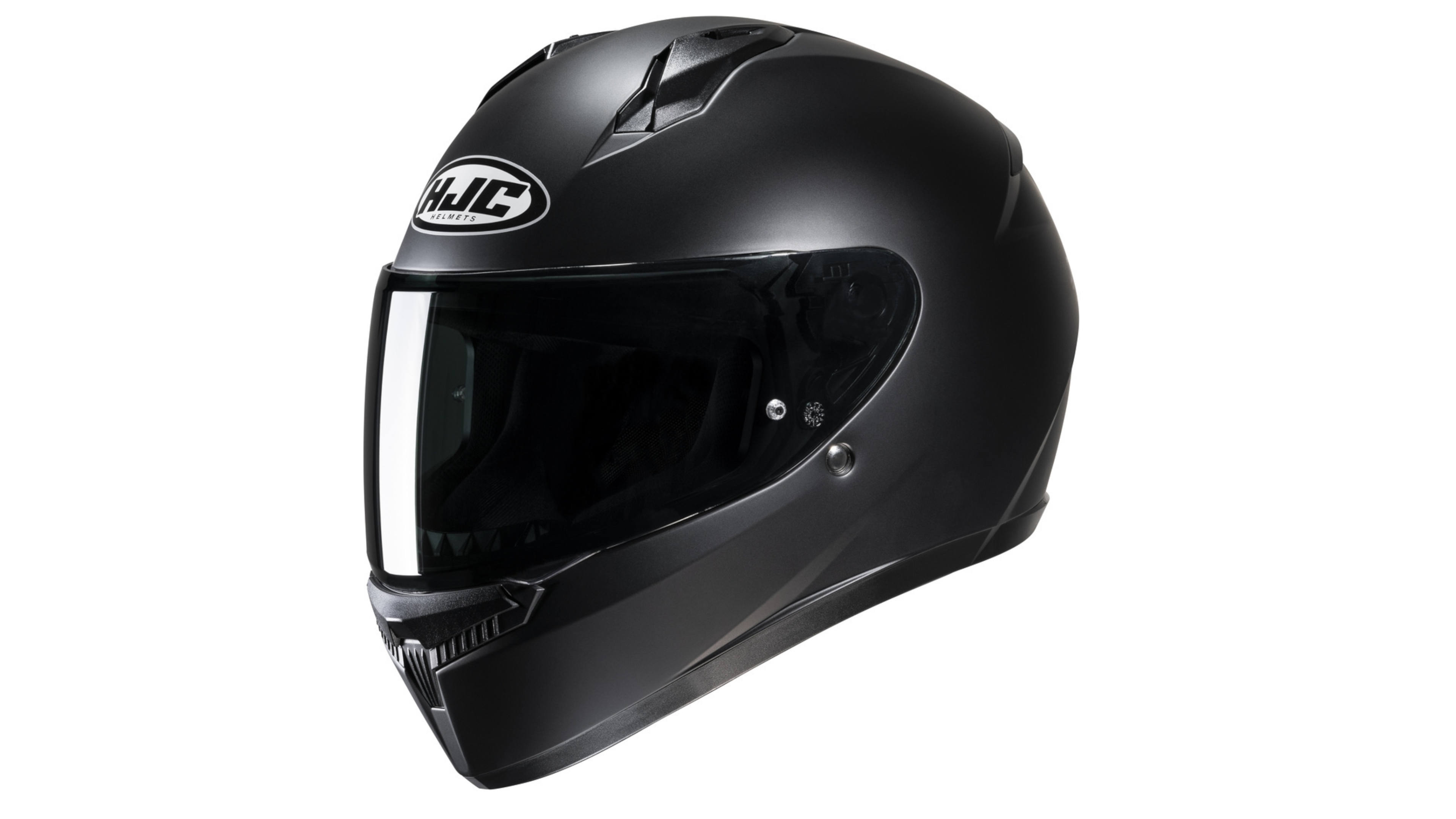 CASCO HJC C10 SEMI FLAT BLACK NEGRO MATE INTEGRAL PARA MOTO CERTIFICADO 