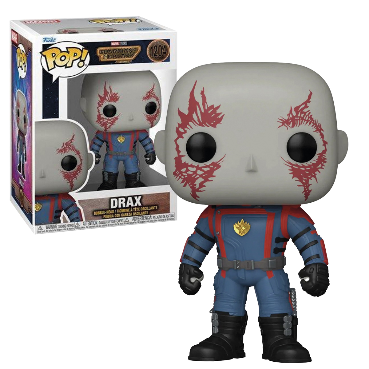 Funko Pop Drax #1204 Guardianes De La Galaxia Volumen 3 Marvel Figura Original