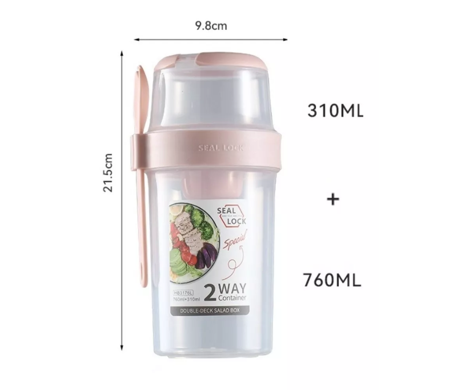 Contenedor Hermético para almacenar alimentos.