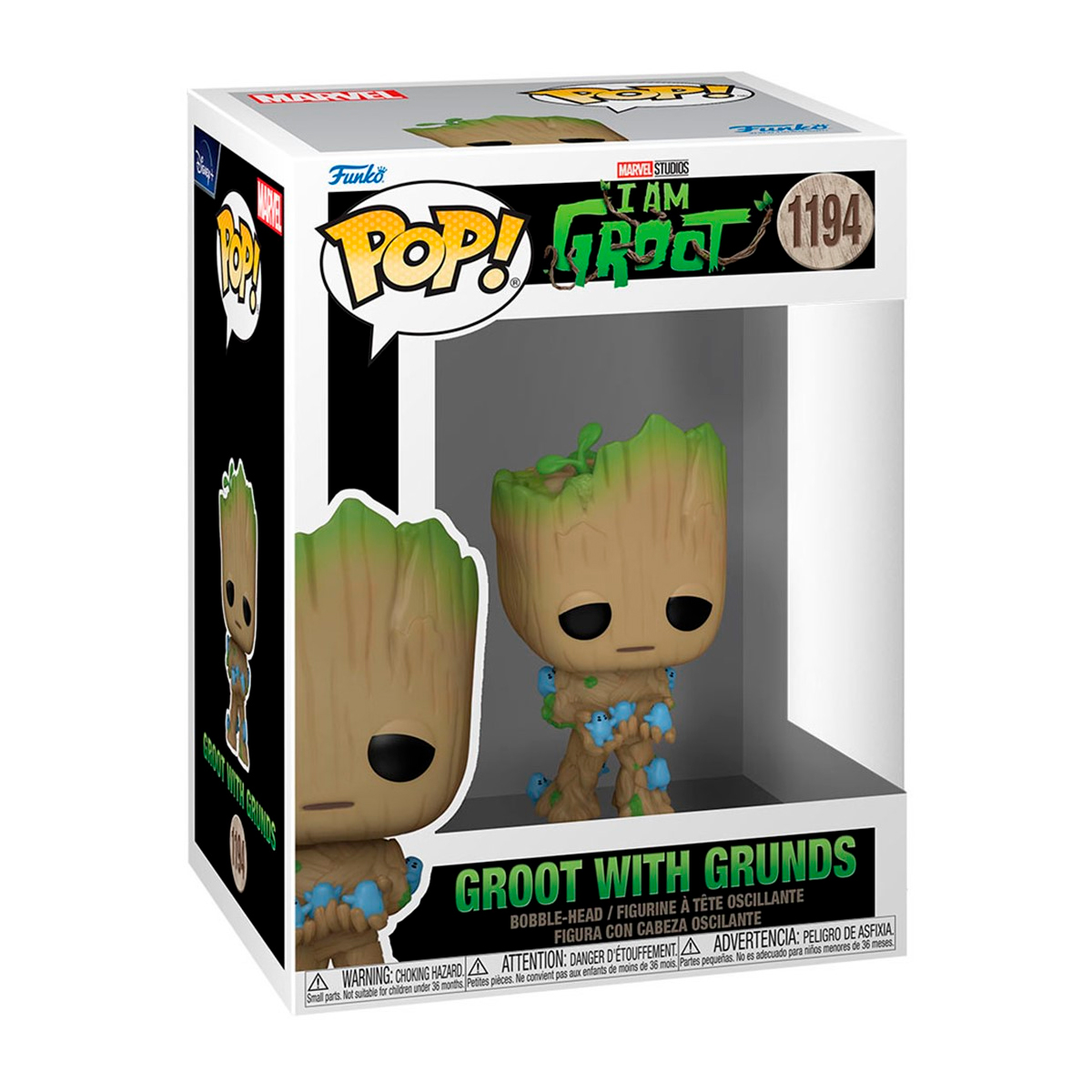 Funko Pop Groot Con Grunds #1194 Yo Soy Groot Marvel Studios Figura Original