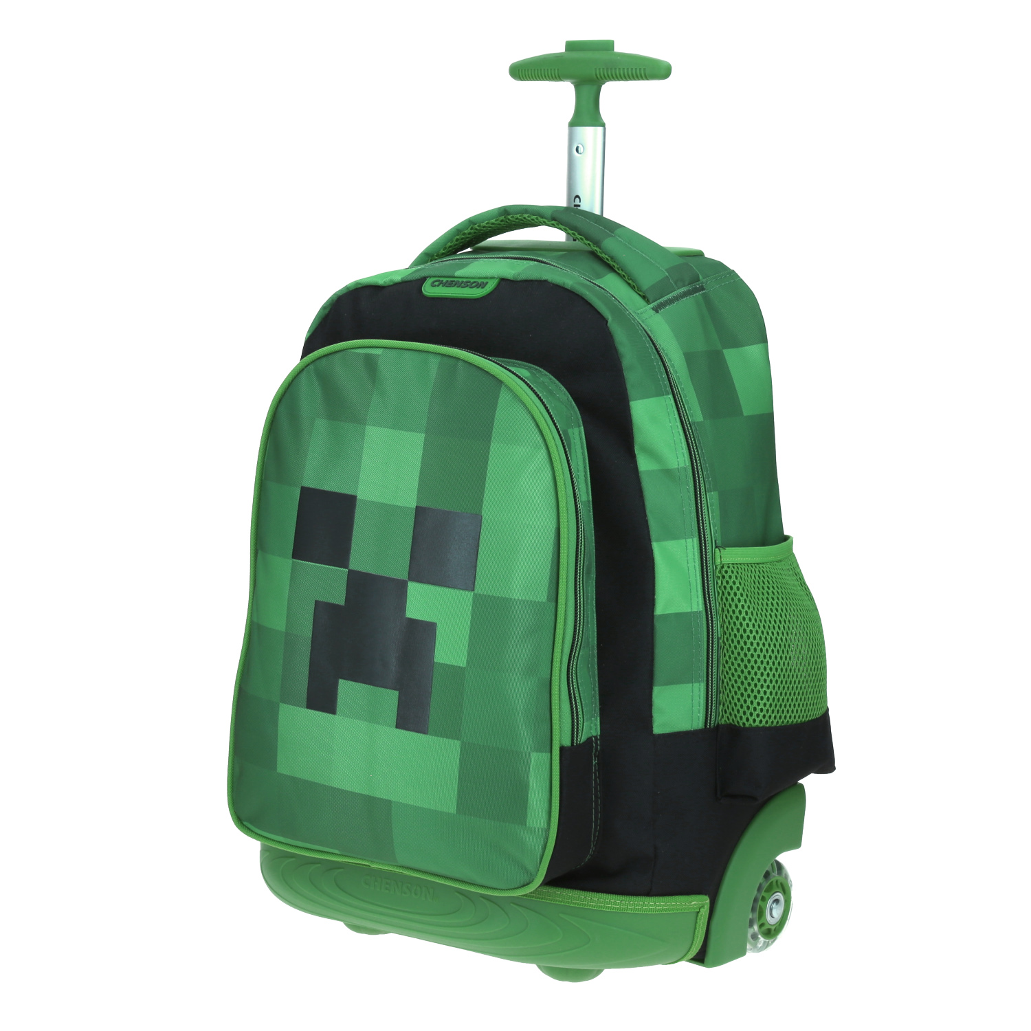 Mochila Chenson con Baston y Ruedas con Luz Minecraft MC65652-G Carg