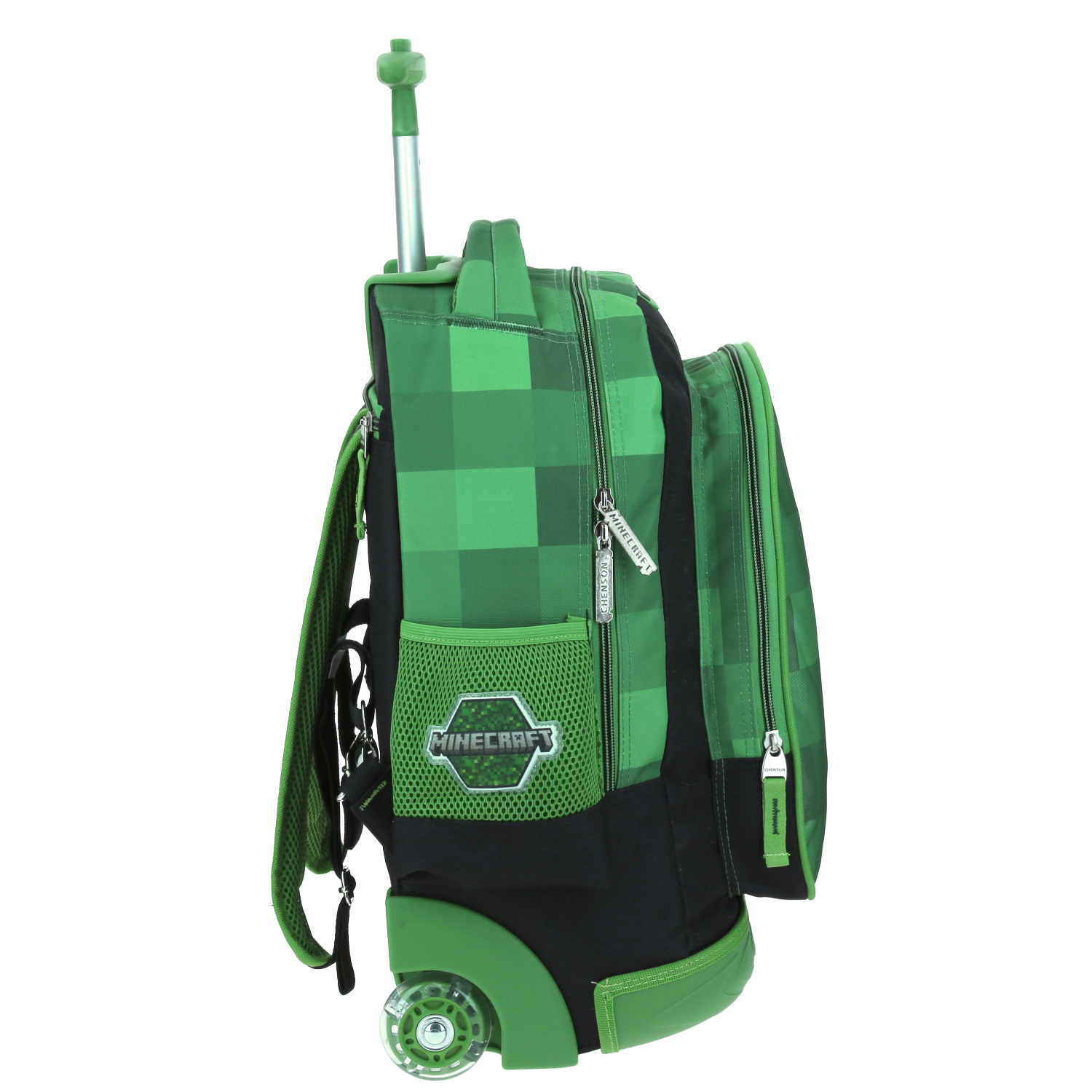 Mochila Chenson con Baston y Ruedas con Luz Minecraft MC65652-G Carg