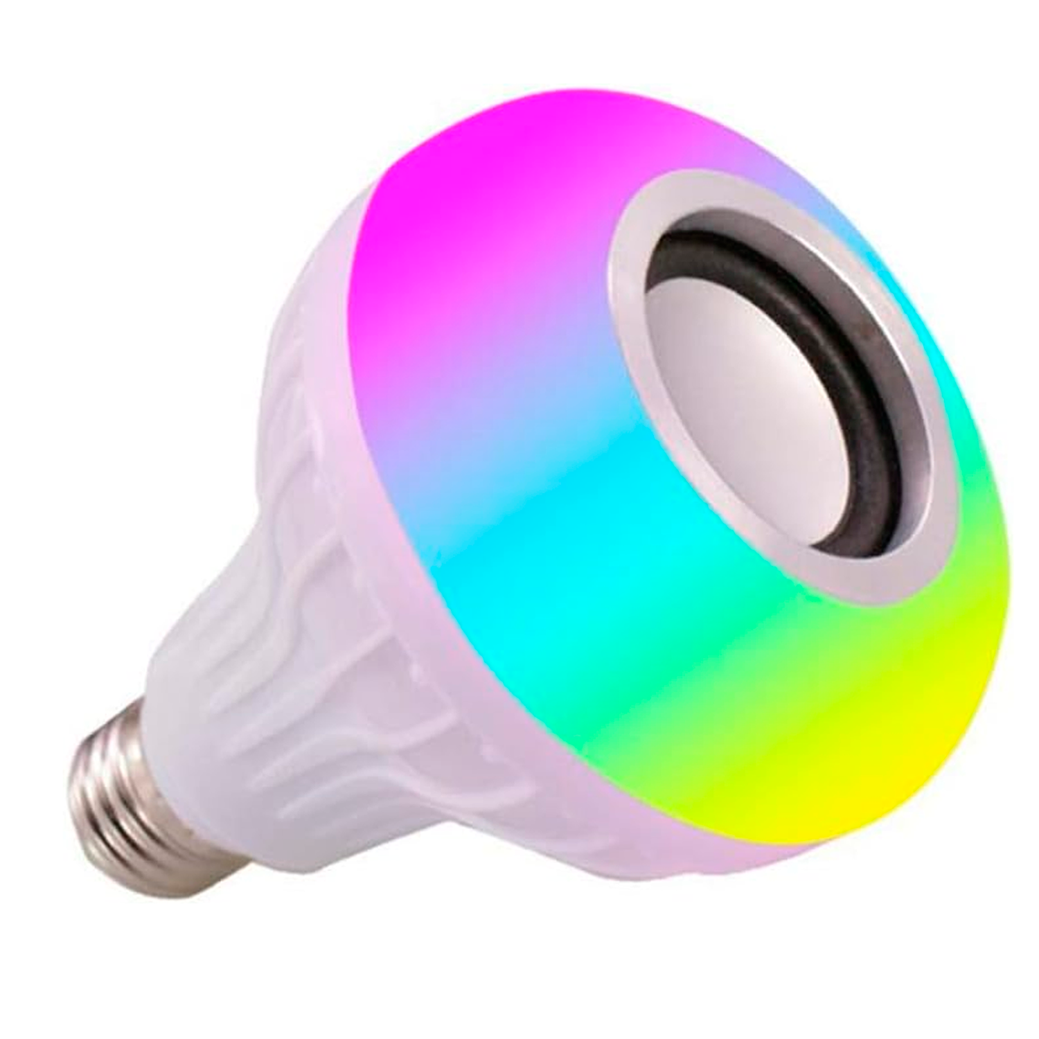 Foco Bocina Led Música Bluetooth Integrado Inteligente Inalámbrica Con Base E27