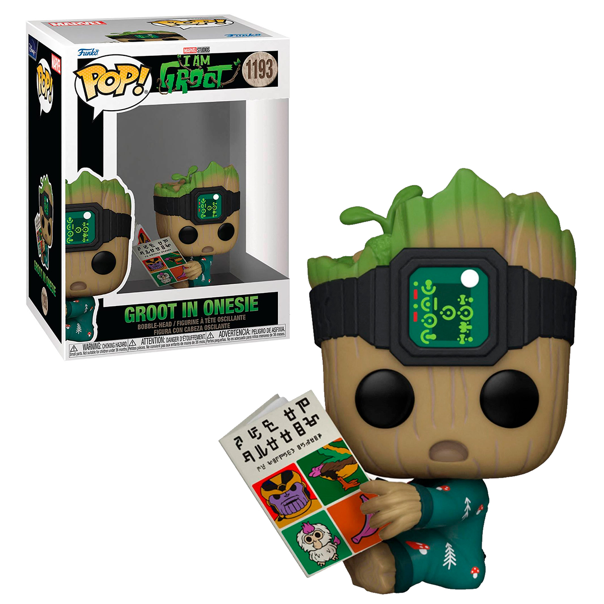 Funko Pop Groot Con Libro #1193 Yo Soy Groot Serie Marvel Figura Original