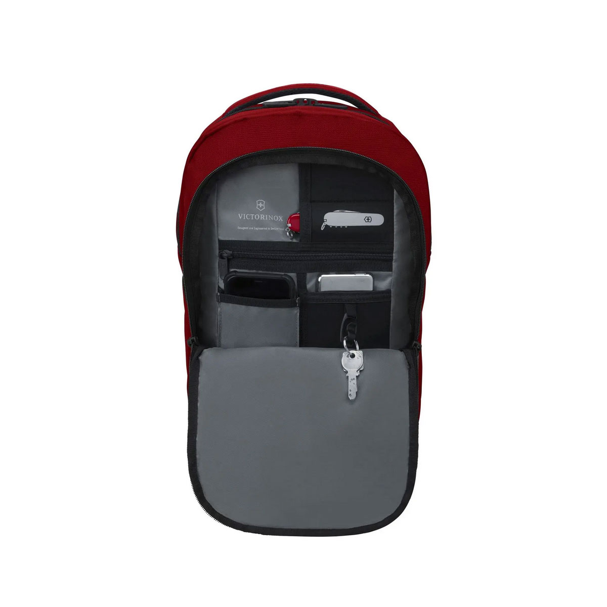 Mochila con almacenamiento multifuncional Vx Sport EVO Compact, color Rojo, Victorinox