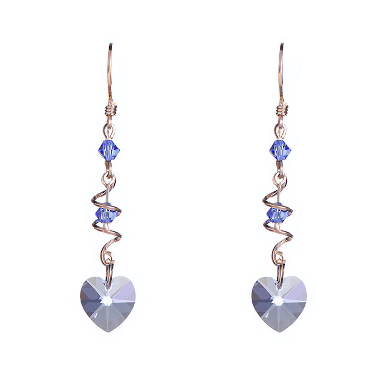 Aretes con Cristal Swarovski en Aleacion con Oro 18k Jands