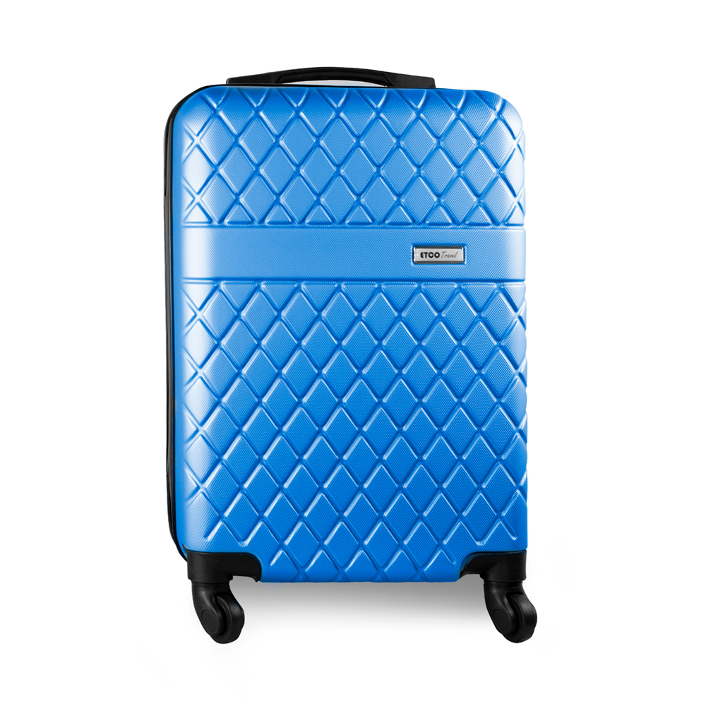 Maleta De Viaje Ligera 19 Pul Etco Travel Equipaje De Mano Azul Rey Avion Ruedas 360 Barata