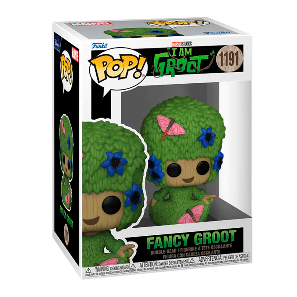 Funko Pop Groot Cabello Marie #1191 Yo Soy Groot Marvel Estudios Figura Original