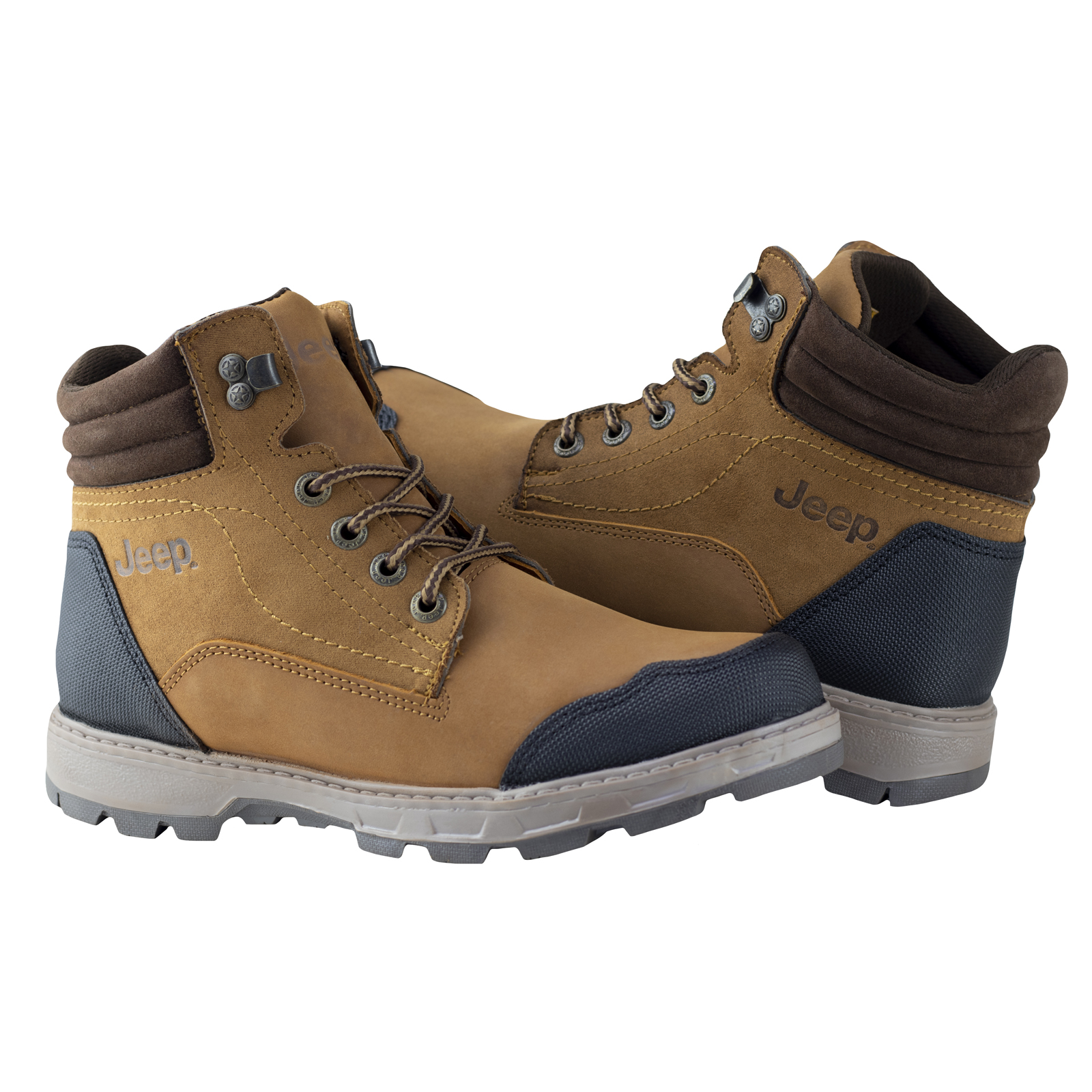 Botas Hombre Jeep Urbanas 16503 Nobuck Bronce Diseño Outdoor