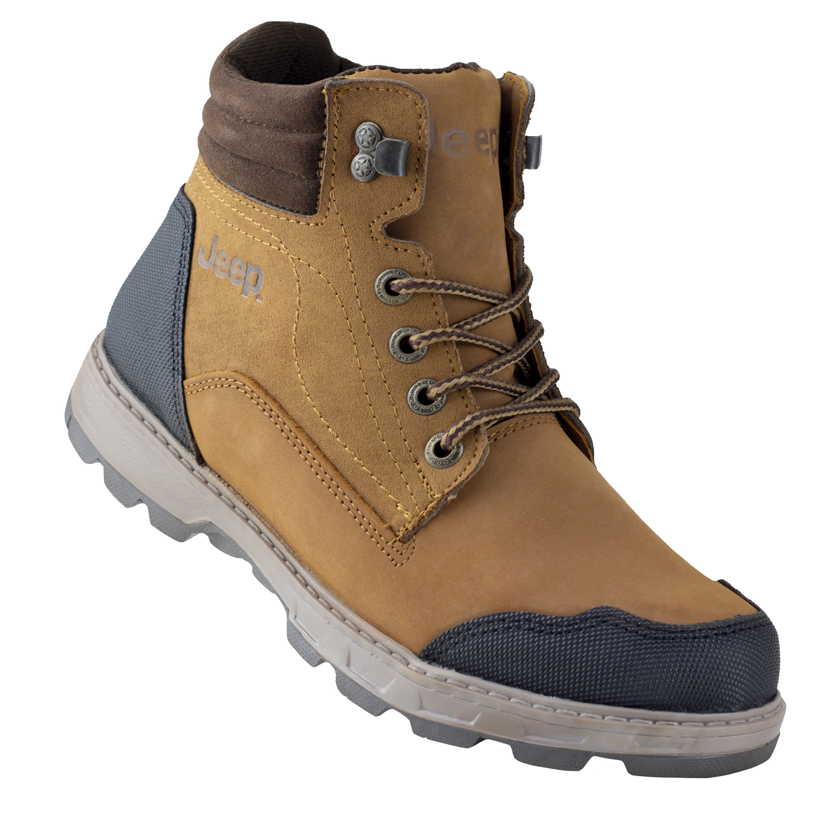 Botas Hombre Jeep Urbanas 16503 Nobuck Bronce Diseño Outdoor