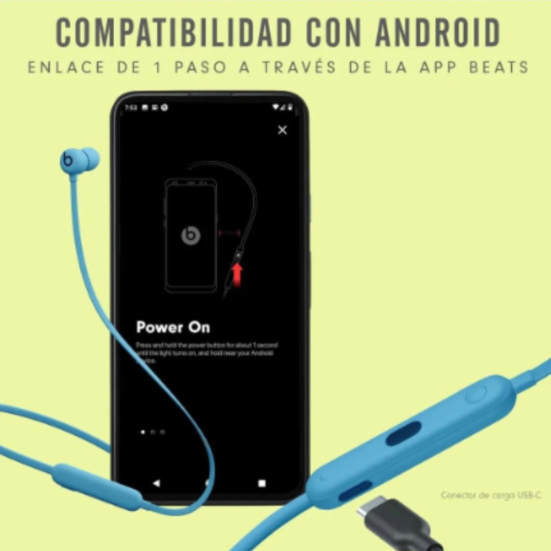 Audífonos Beats Flex - Azul Flama Reacondicionados