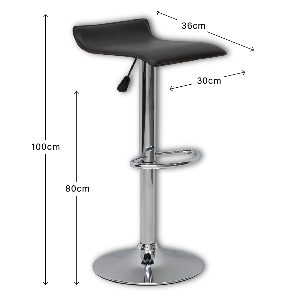 2 Piezas Banco Sam Alto Ajustable para Barra Bar Chocolate