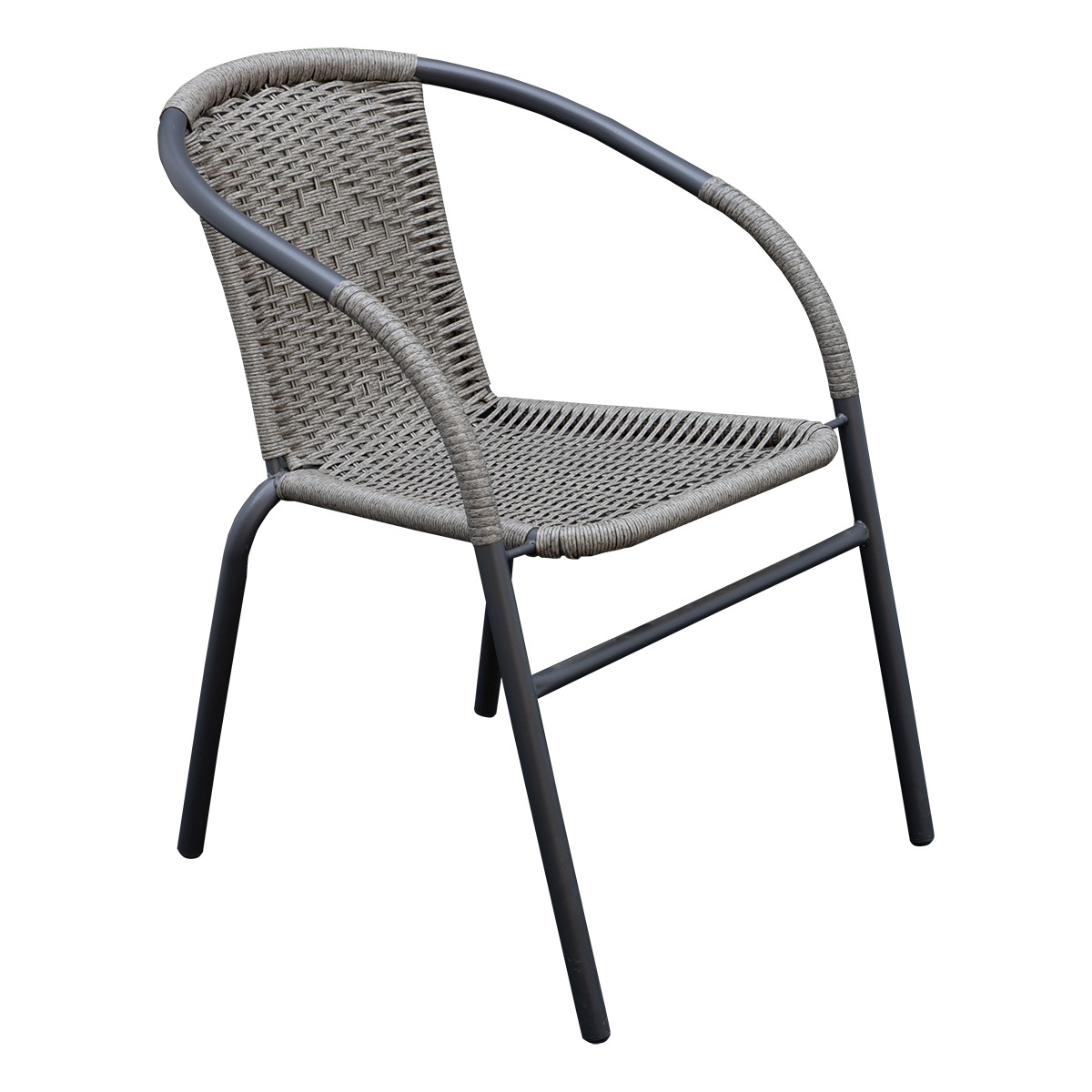 Set Jardín Beirut (1mesa + 2 sillas) Auxiliares en color Gris.