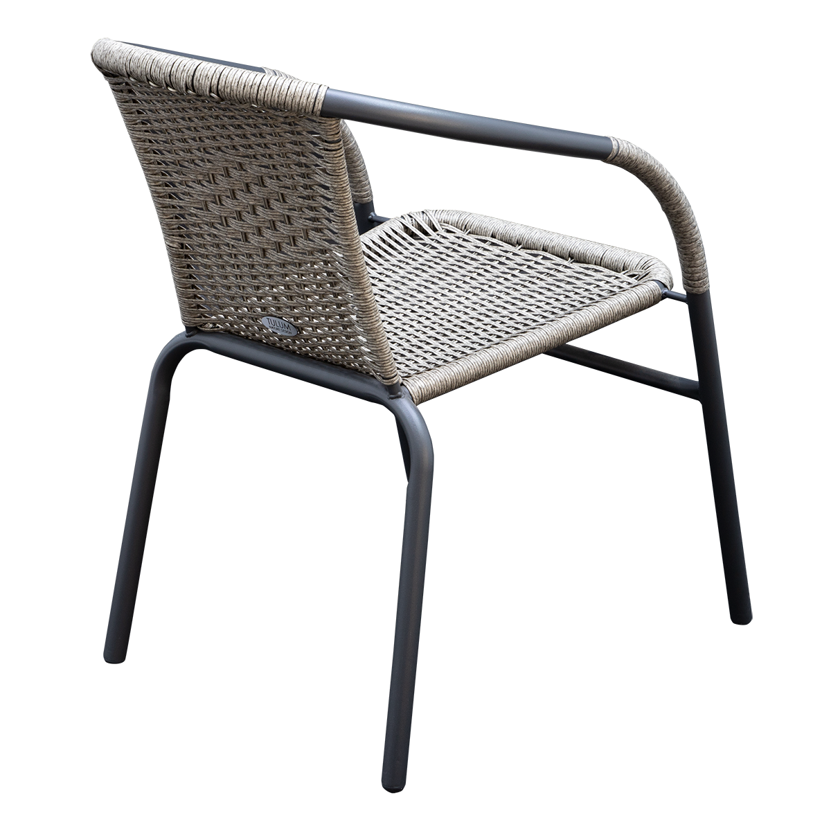 Set Jardín Beirut (1mesa + 2 sillas) Auxiliares en color Gris.