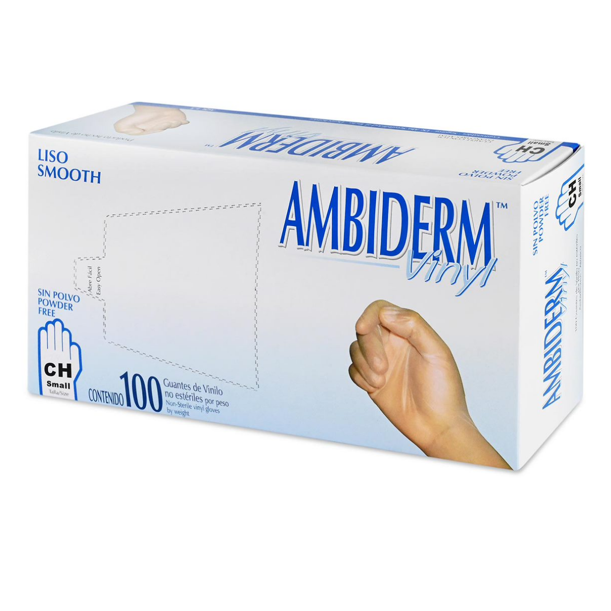 Guante Vinyl No Estéril Libre de Polvo CH / Ambiderm - Médica Depot