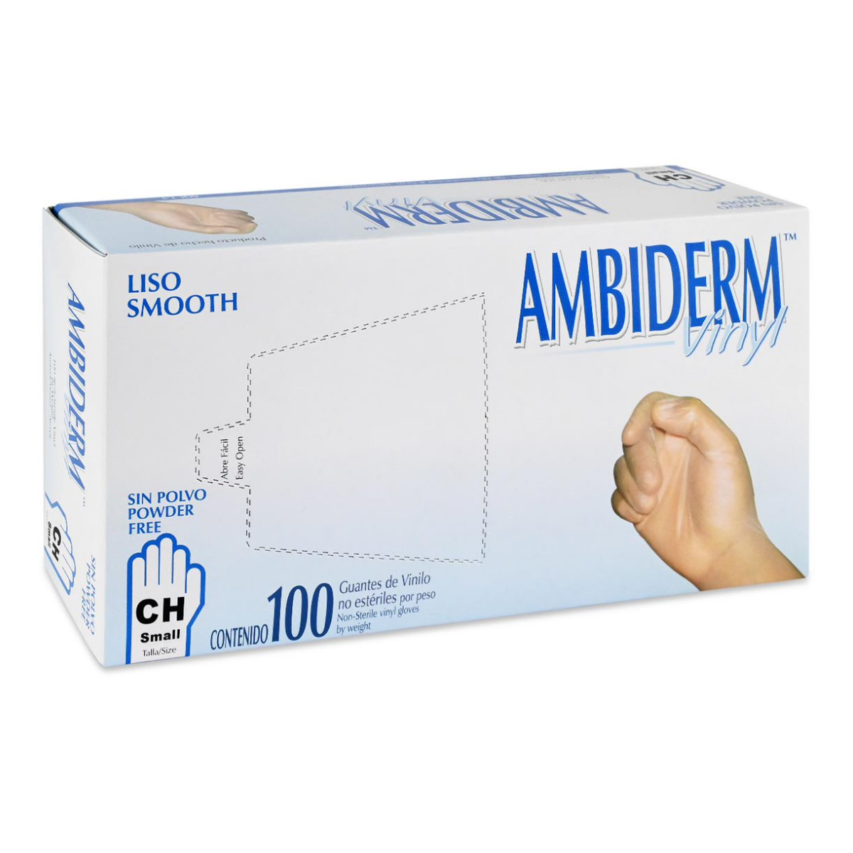 Guante Vinyl No Estéril Libre de Polvo CH / Ambiderm - Médica Depot