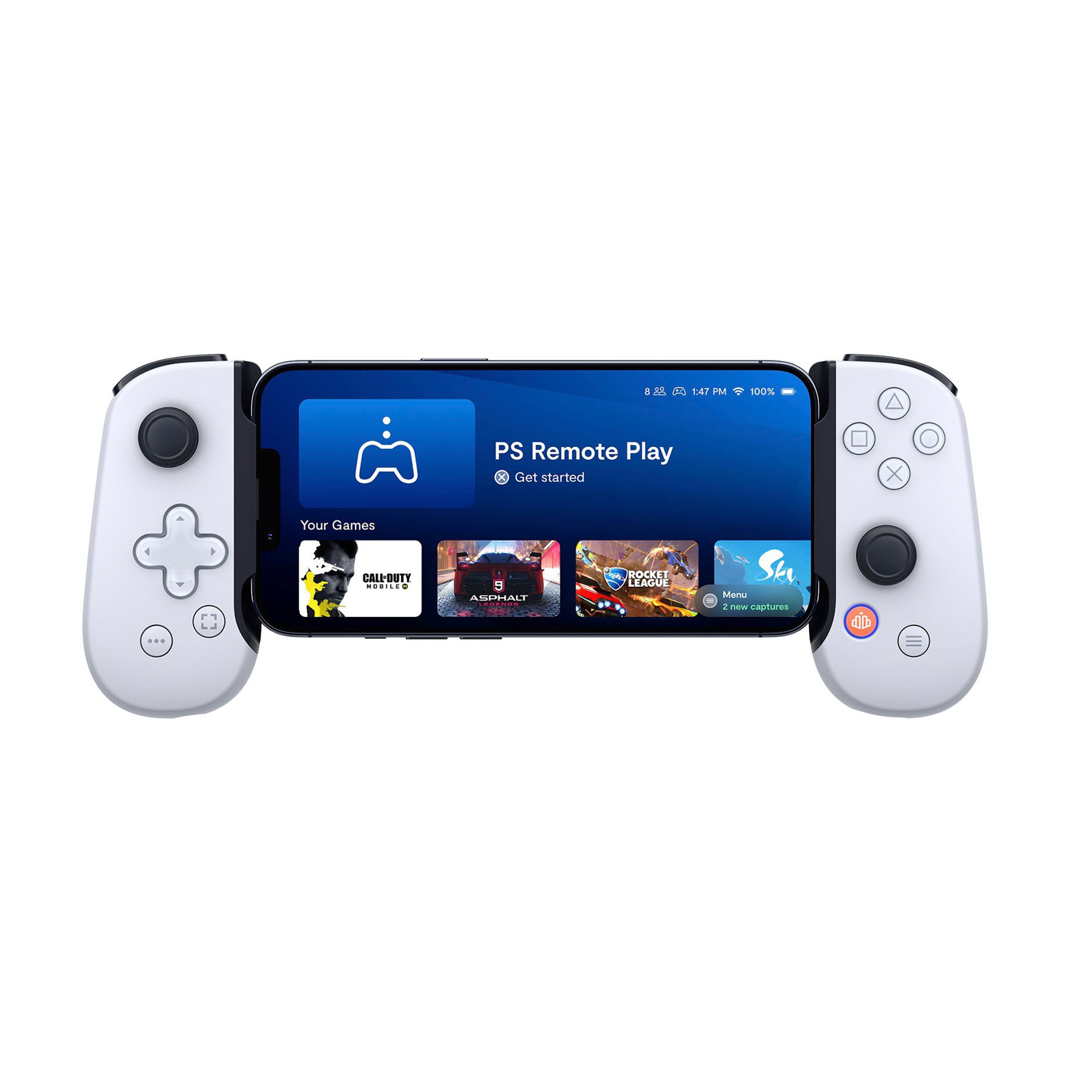 BACKBONE ONE CONTROL GAMER PARA IPHONE EDICION PLAYSTATION BLANCO