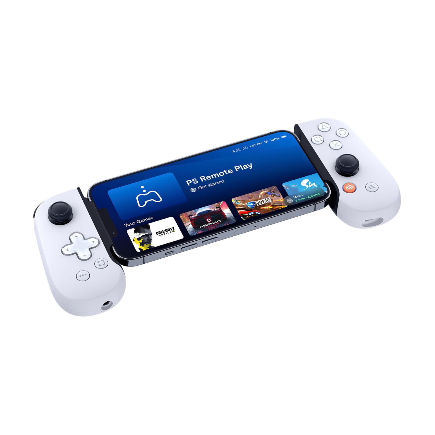 BACKBONE ONE CONTROL GAMER PARA IPHONE EDICION PLAYSTATION BLANCO