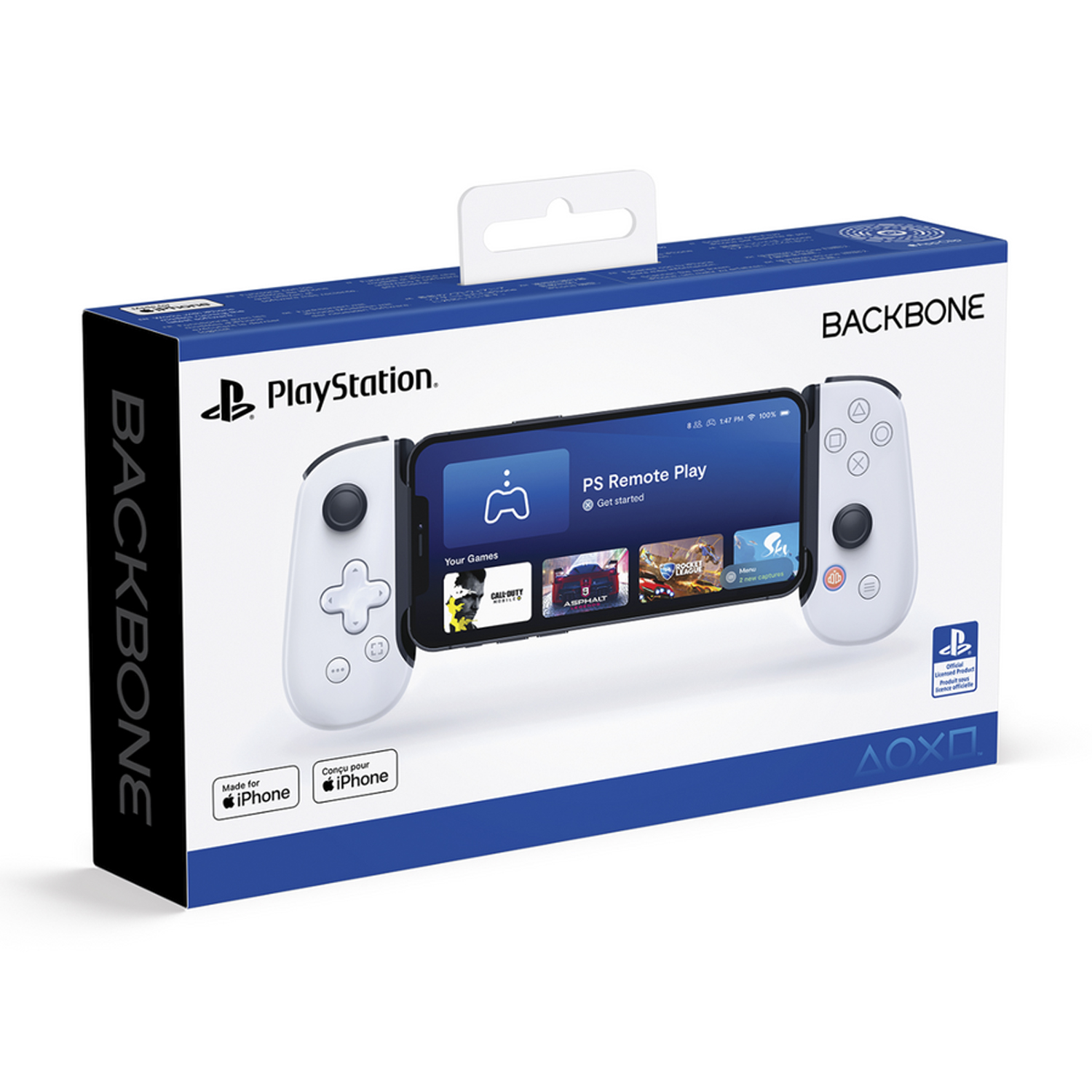 BACKBONE ONE CONTROL GAMER PARA IPHONE EDICION PLAYSTATION BLANCO