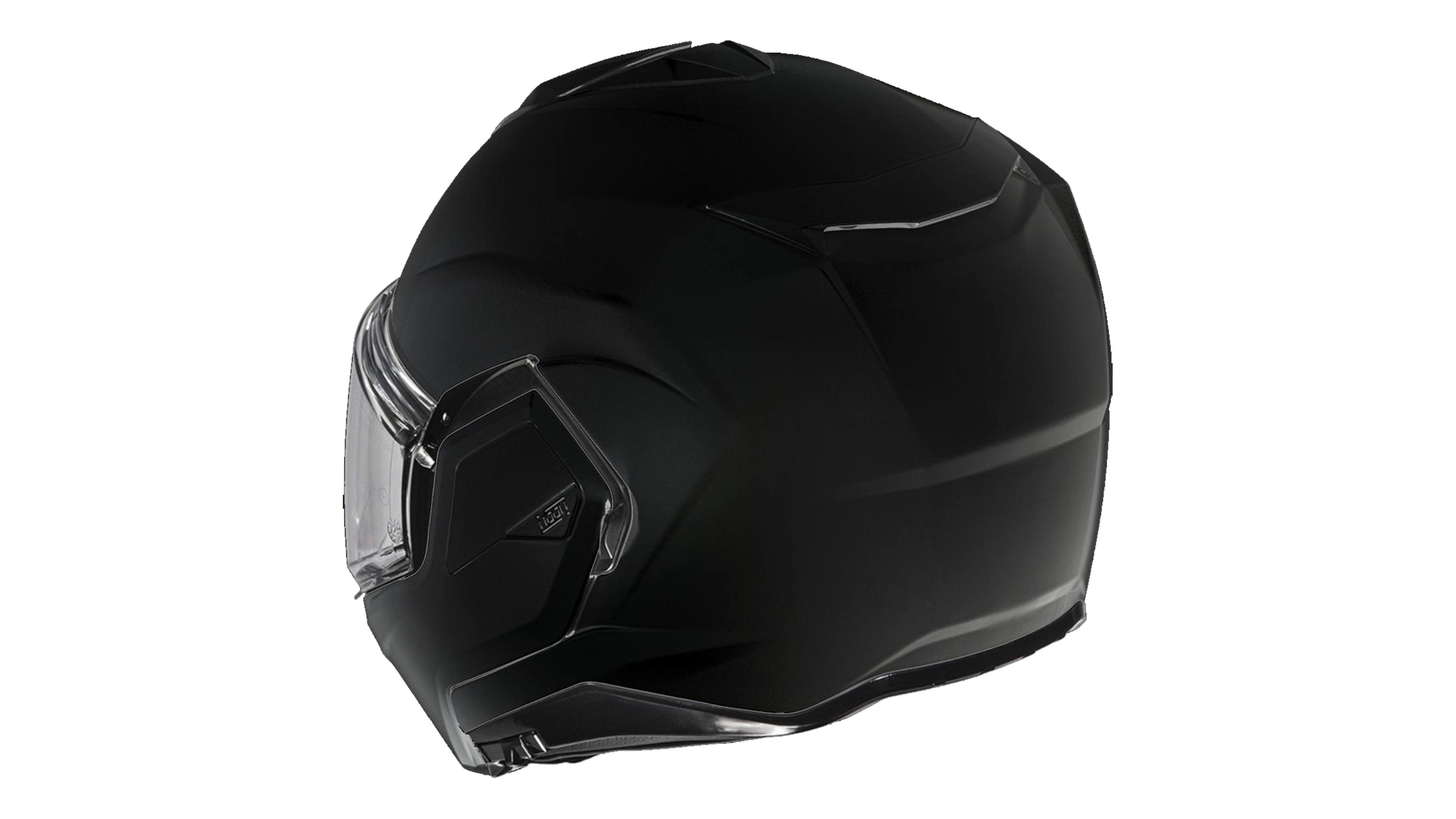 CASCO HJC i100 FLAT BLACK ABATIBLE NEGRO MATE PARA MOTO CERTIFICADO ECE R22 06