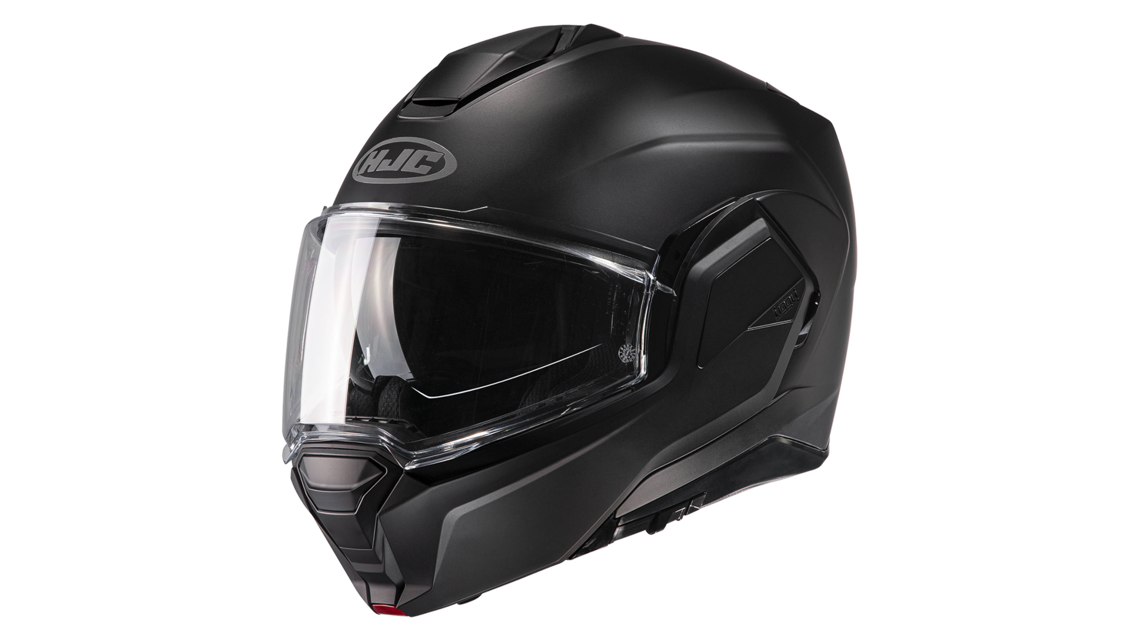 CASCO HJC i100 FLAT BLACK ABATIBLE NEGRO MATE PARA MOTO CERTIFICADO ECE R22 06